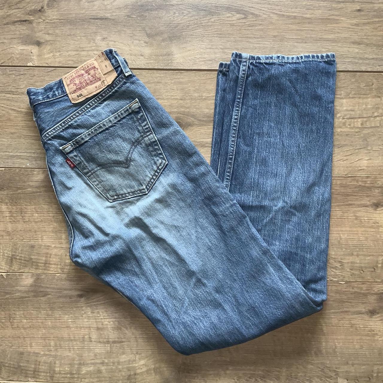 vintage levi's 501 distressed jeans