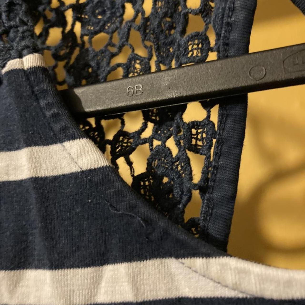 Sainsbury's TU Women's Navy and White Vest Depop