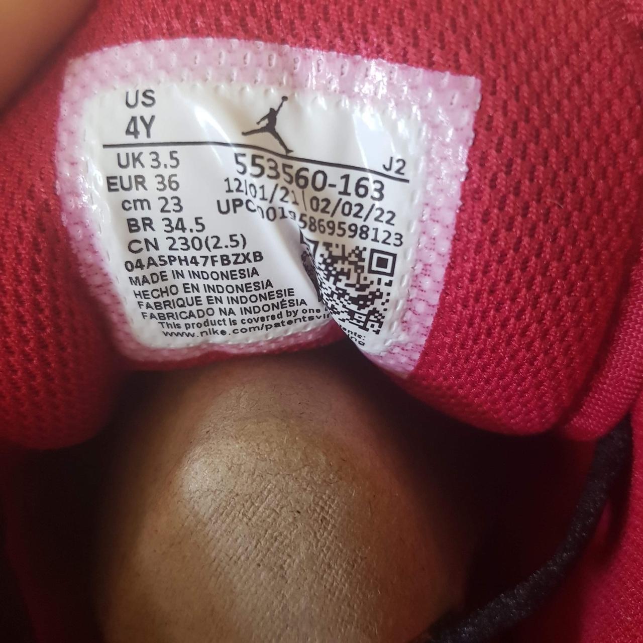 size chart jordan 1 low