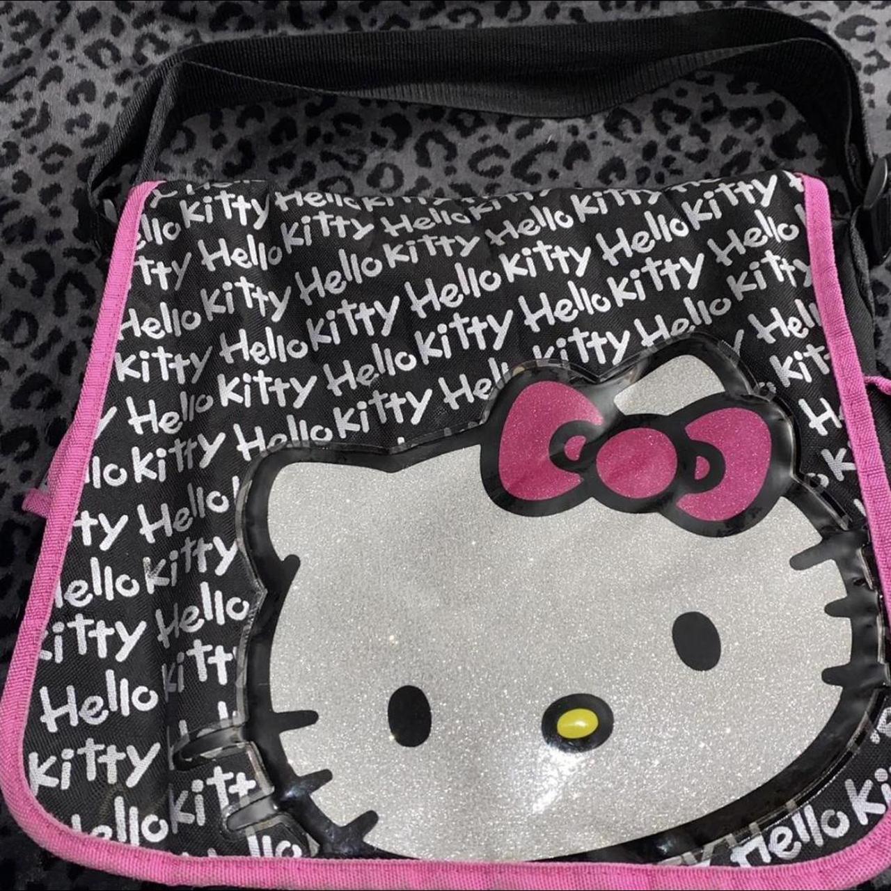 Hello Kitty, Bags, Hello Kitty Black Laptop Messenger Bag