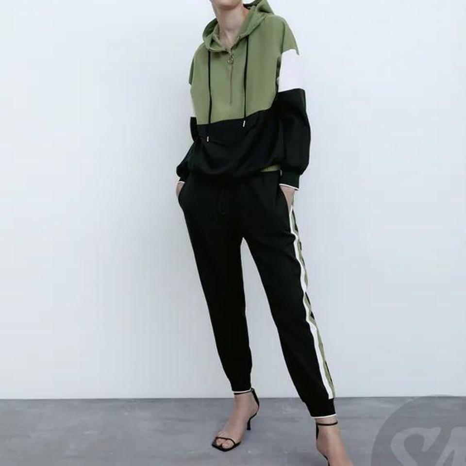 zara khaki tracksuit