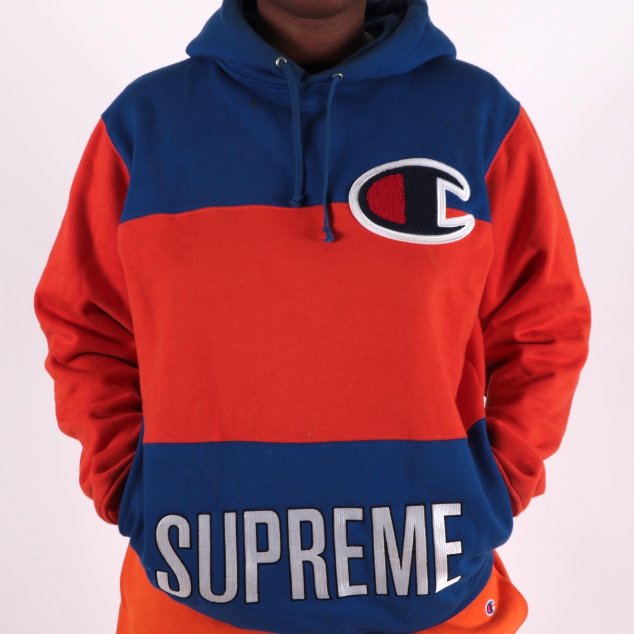 Color block supreme on sale hoodie