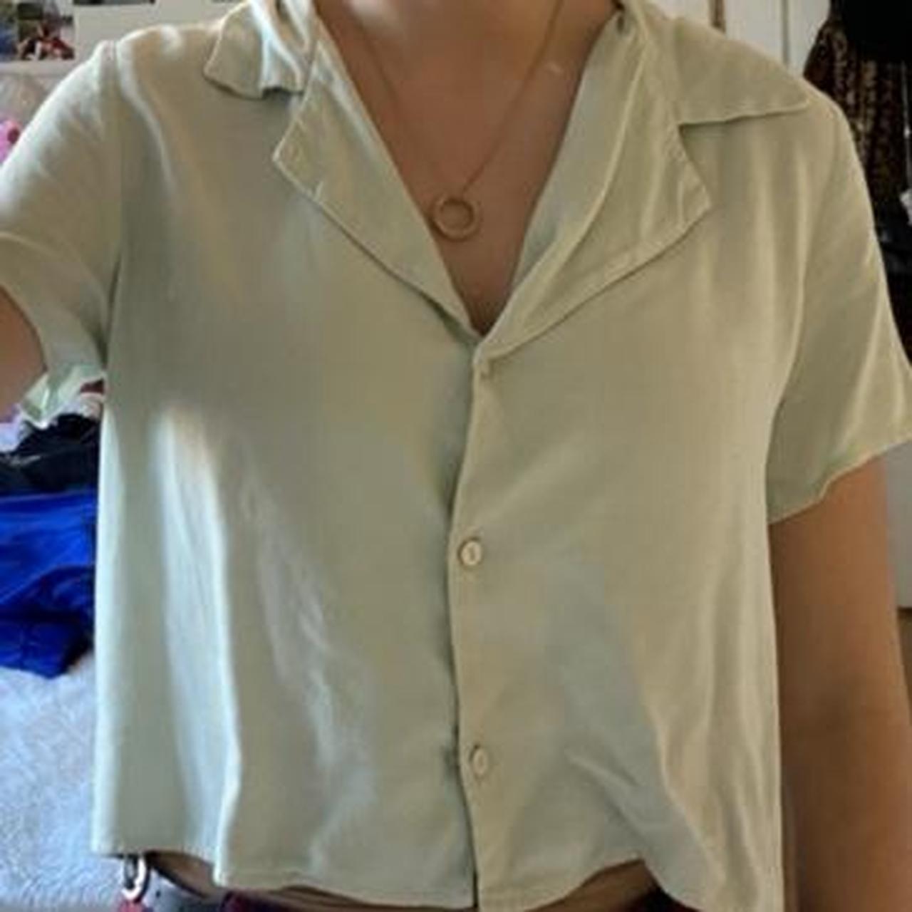 Brandy Melville LIMITED EDITION RARE green button... Depop