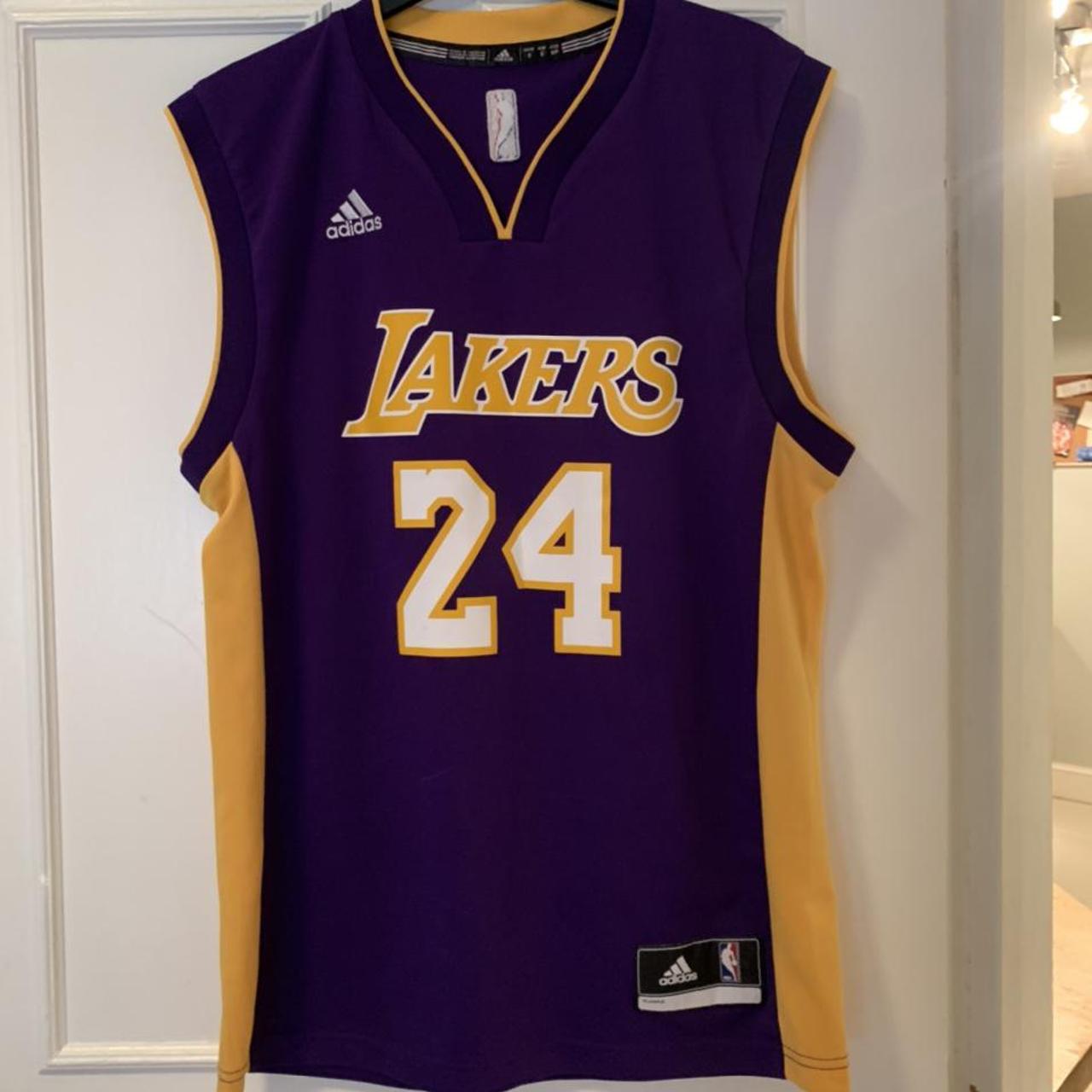 Kobe Bryant 24 adidas Lakers NBA 4Her Basketball White Purple