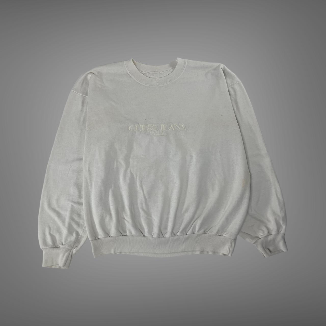 Guess men's white online sweatshirt