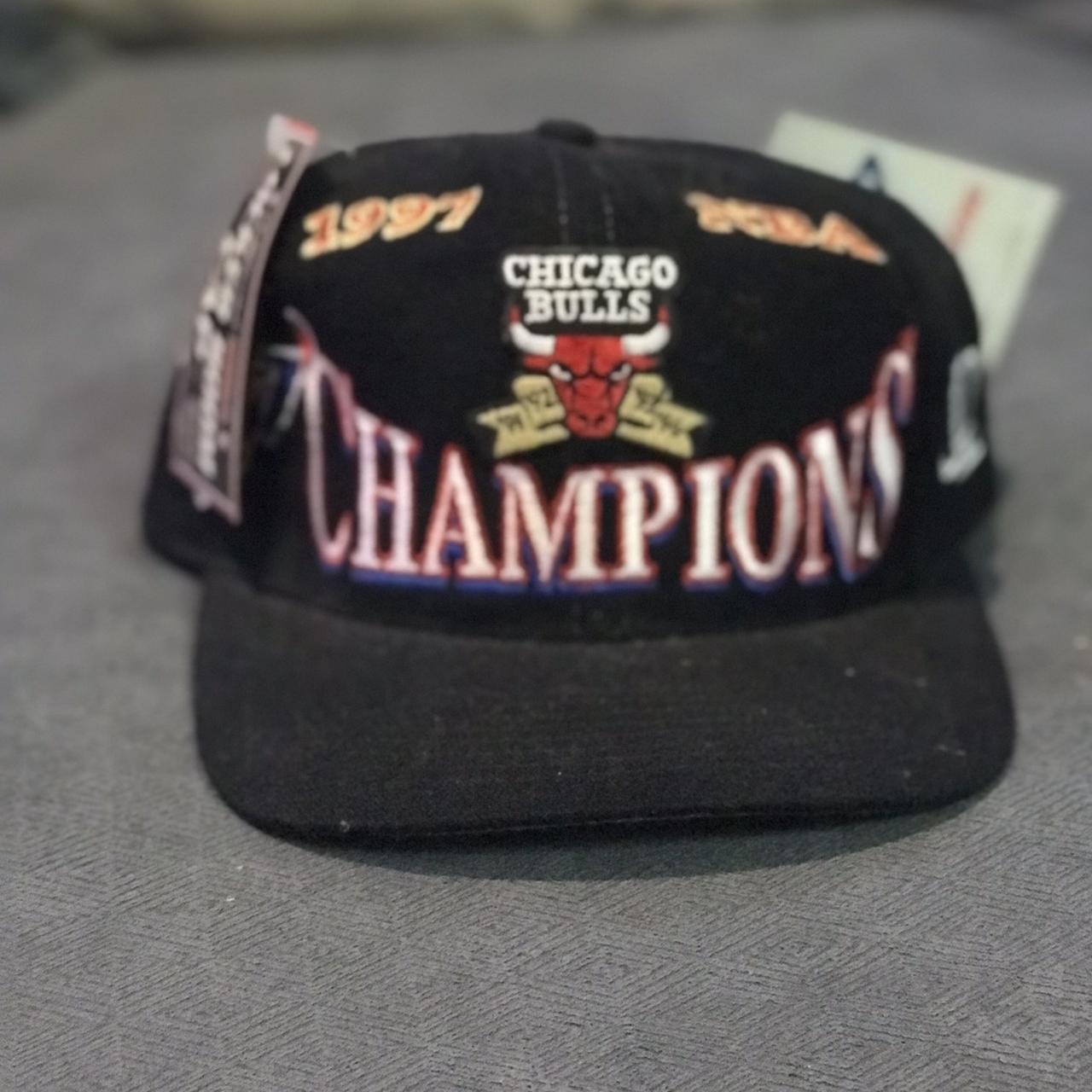 1997 Michael Jordan era Champions Bulls hat! Logo - Depop