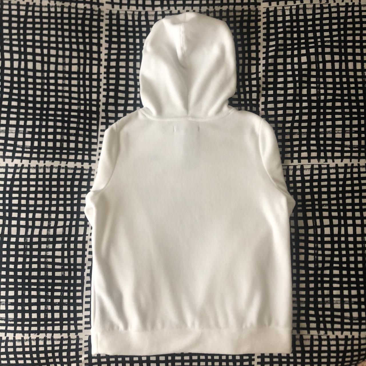 tommy hilfiger white fleece hoodie •brand new inside... - Depop