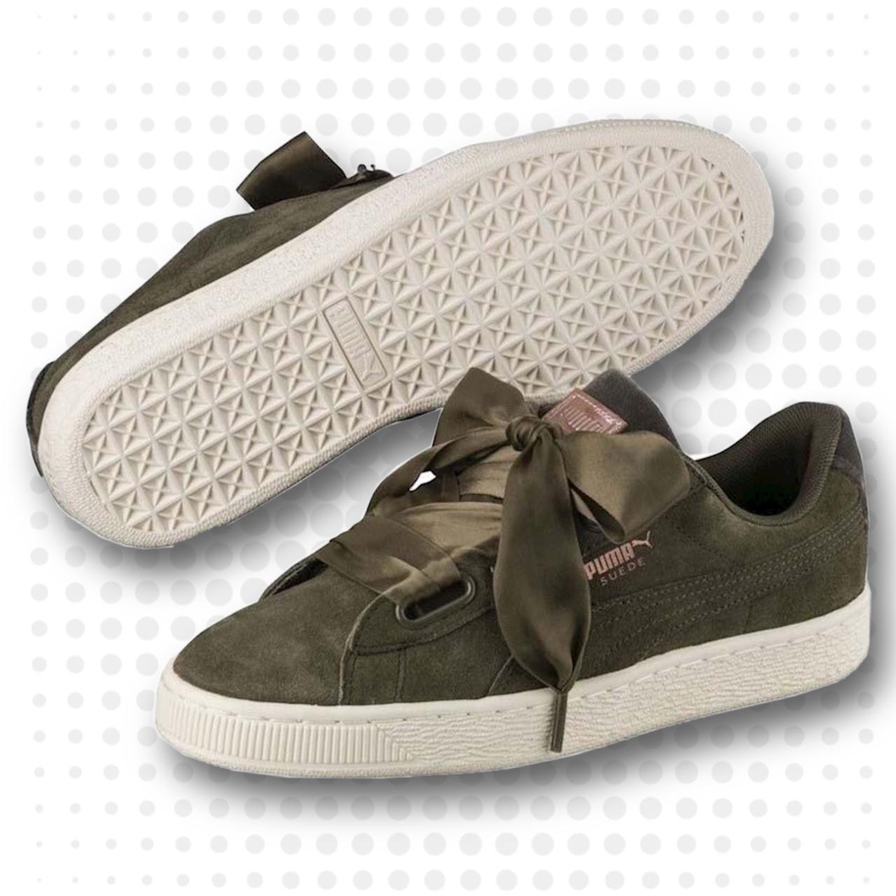 Puma basket velvet outlet olive