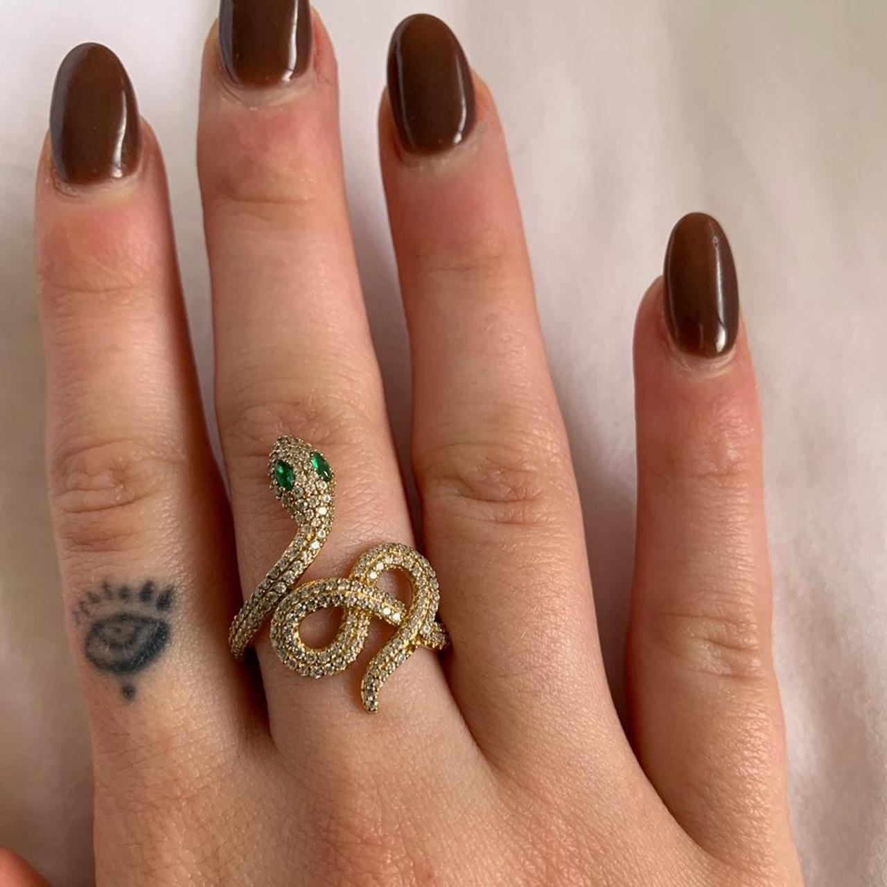 APM Monaco Serpent Ring Size 52 *Only Worn A... - Depop