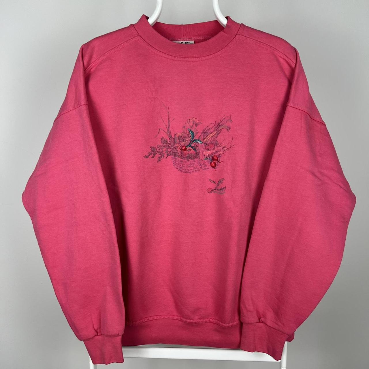 Pink Norther Reflections embroidered/printed... Depop