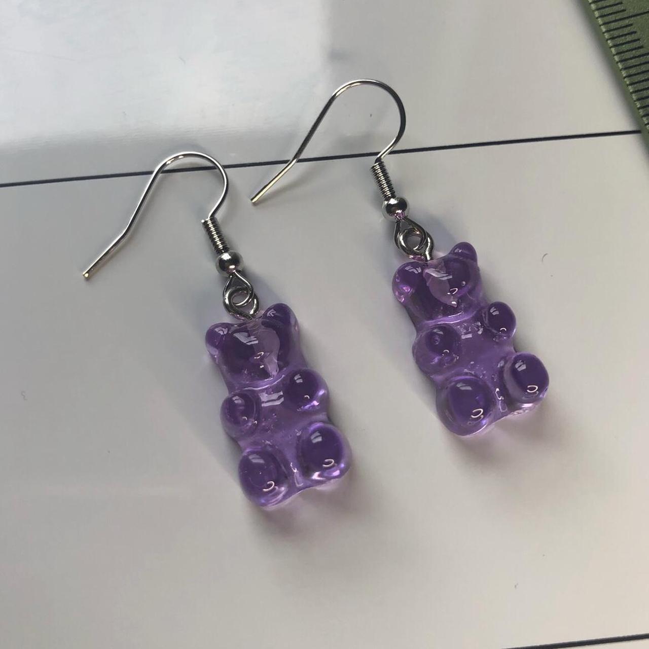 Gummy Bear Earrings 🐻 🌿purple Gummy Bear Earrings Depop