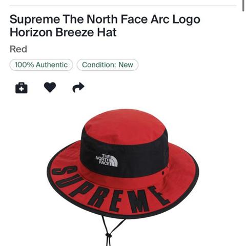 Supreme The North Face Arc Logo Horizon Breeze Hat,... - Depop