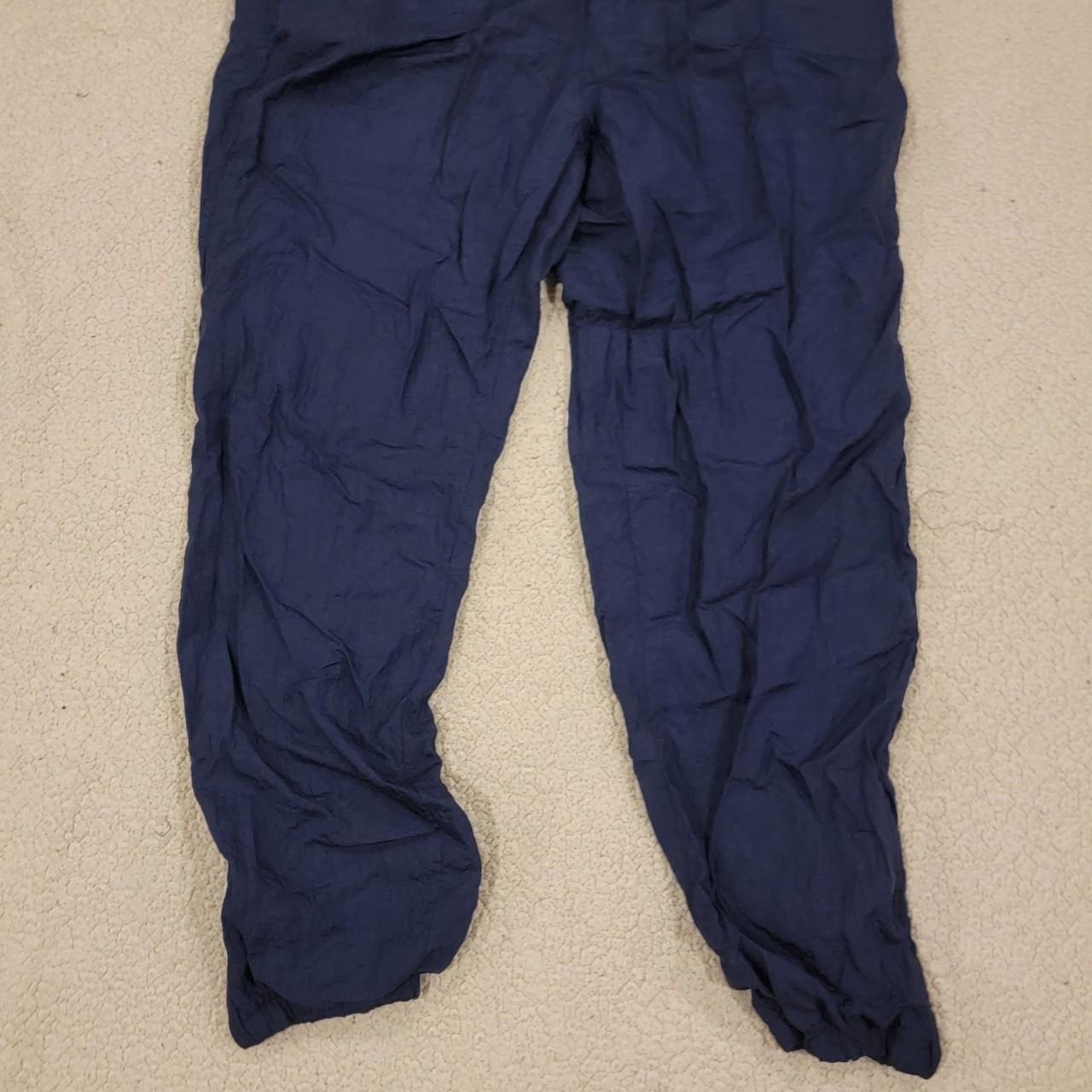 Nike Vintage Track Pants Parachute Unisex Navy Windbreaker Lined Zip M |  eBay