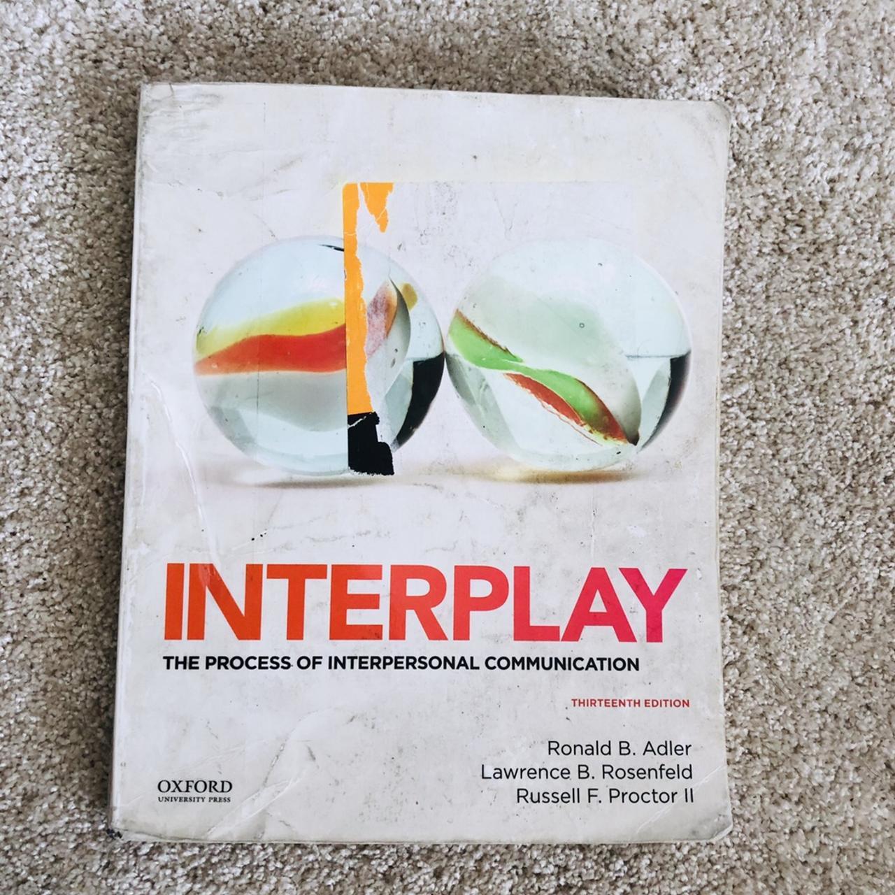 Textbook interplay the process of interpersonal depop