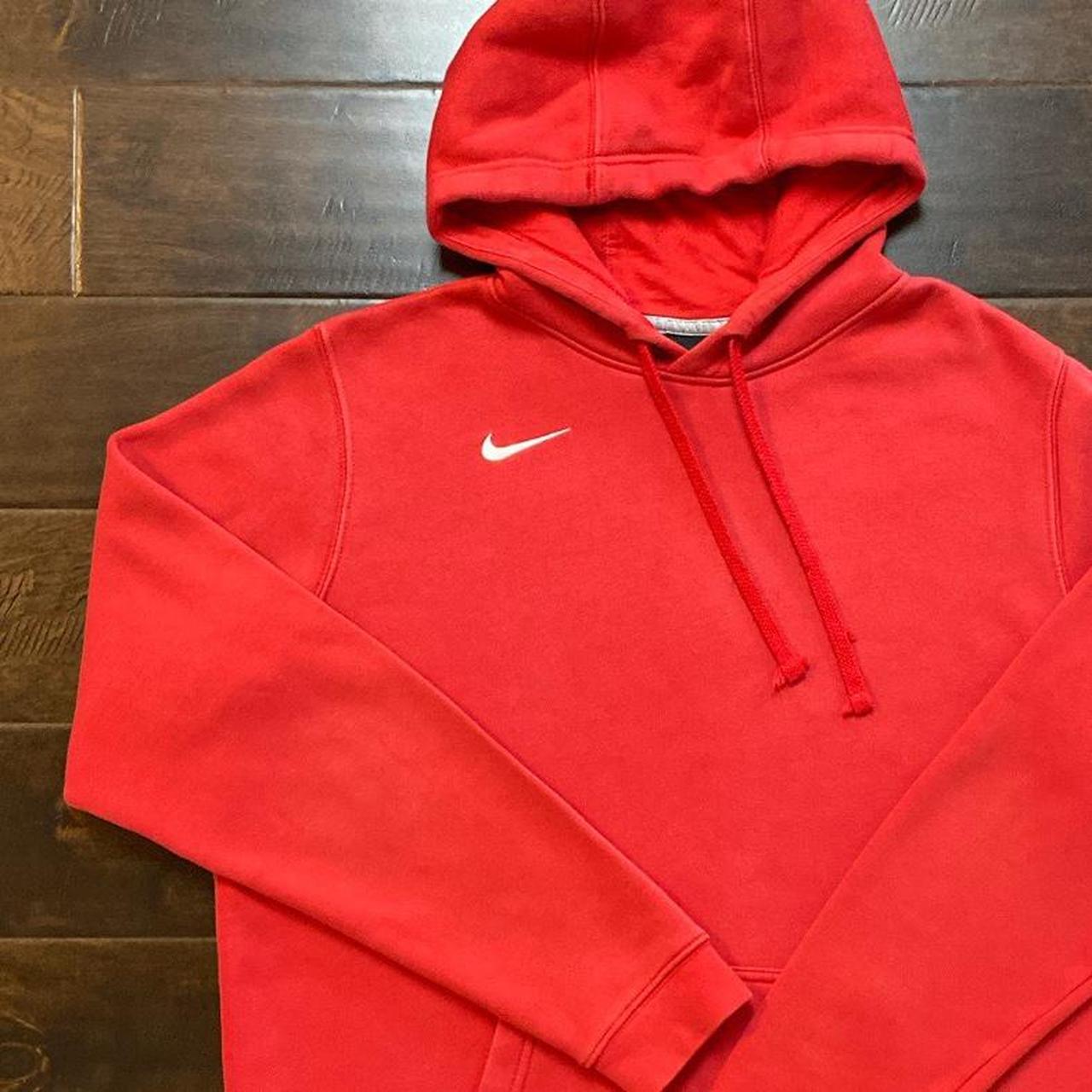 medium red nike hoodie