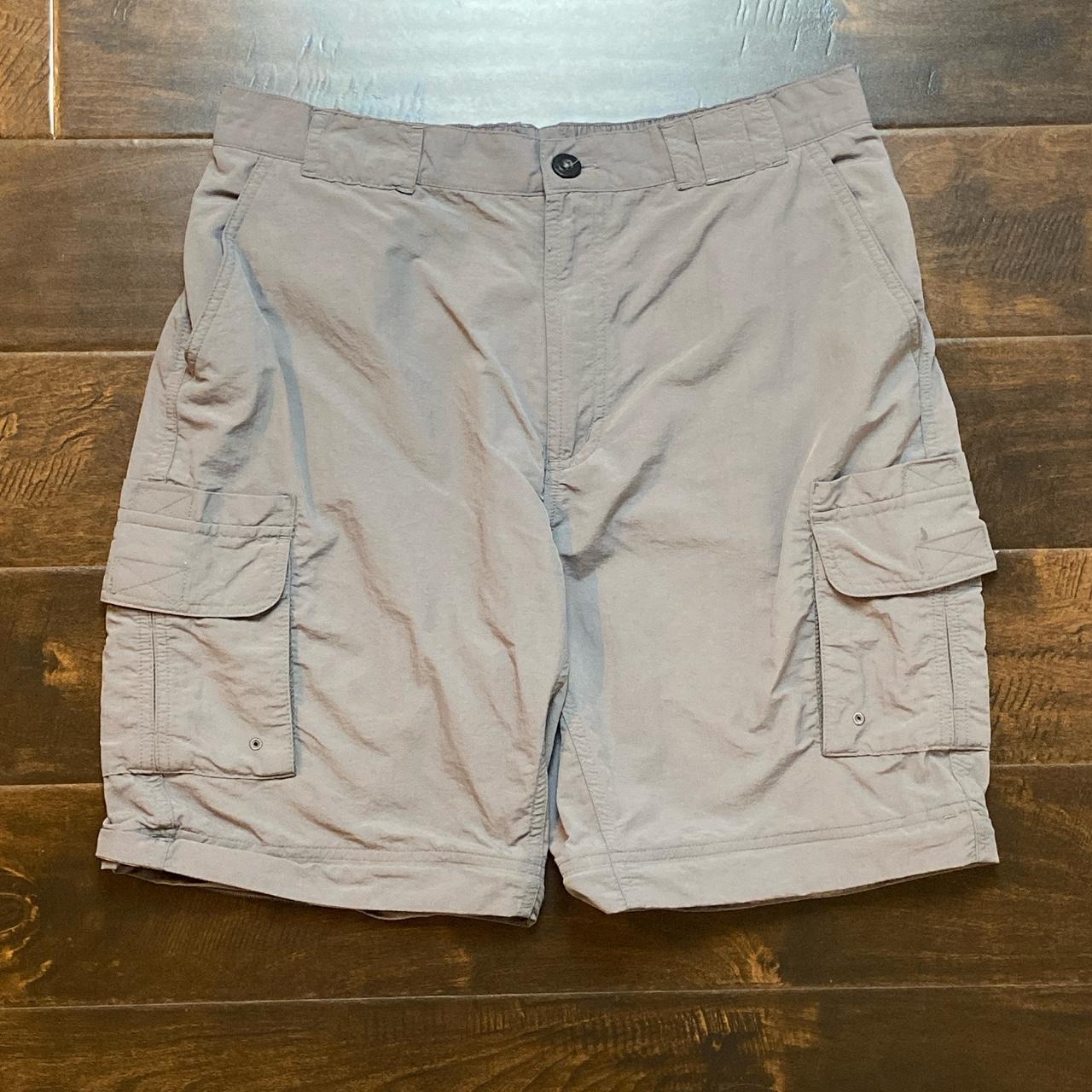 Men’s Gray Cargo Magellan Shorts Size Medium Super... Depop