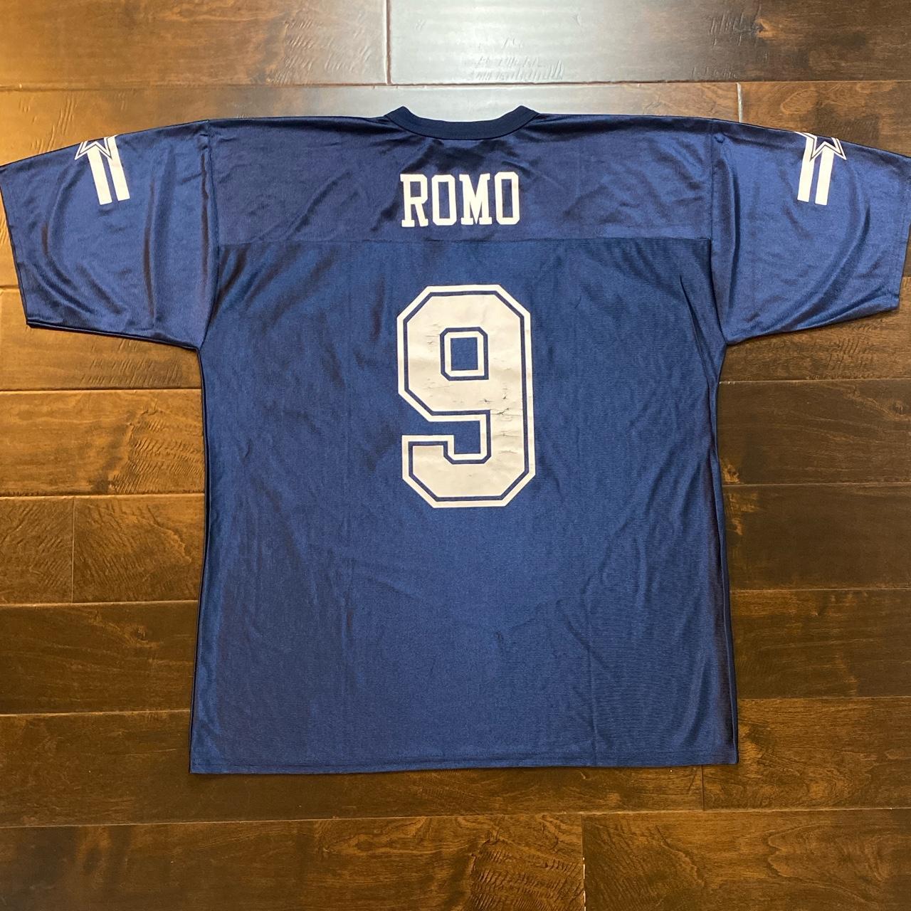 NFL Cowboys Tony Romo Jersey T Shirt Front and Back, - Depop