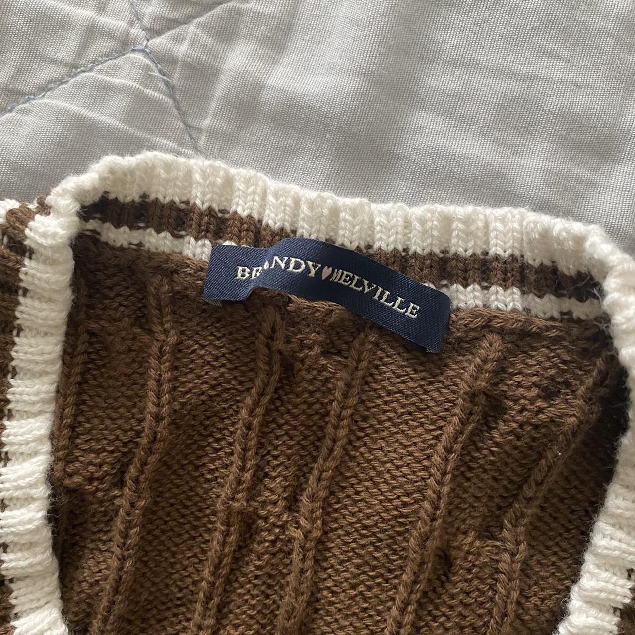 Brandy Melville Brown Sweater Vest 🤎🤎 - super cute... - Depop