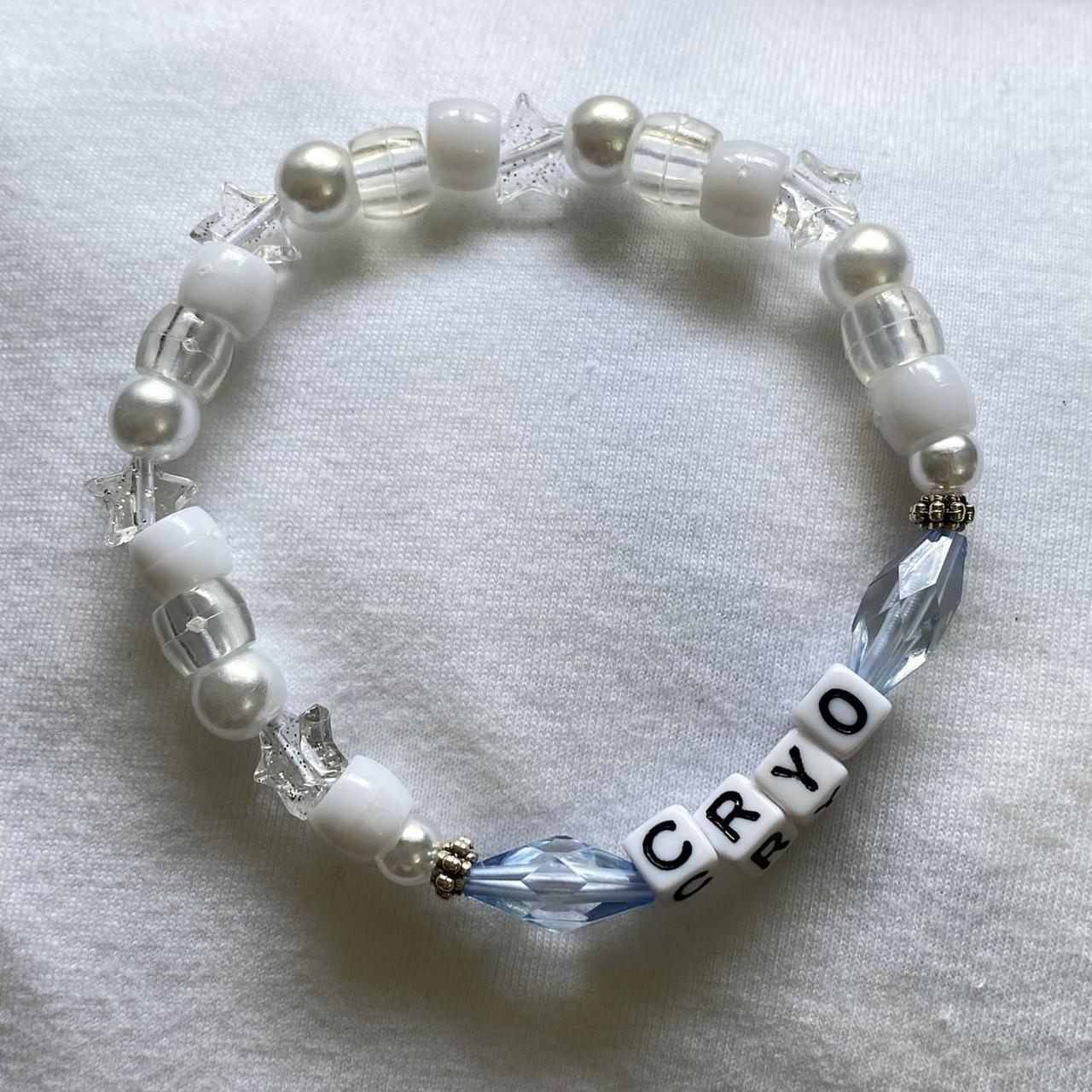 handmade beaded white kandi genshin impact vision... - Depop