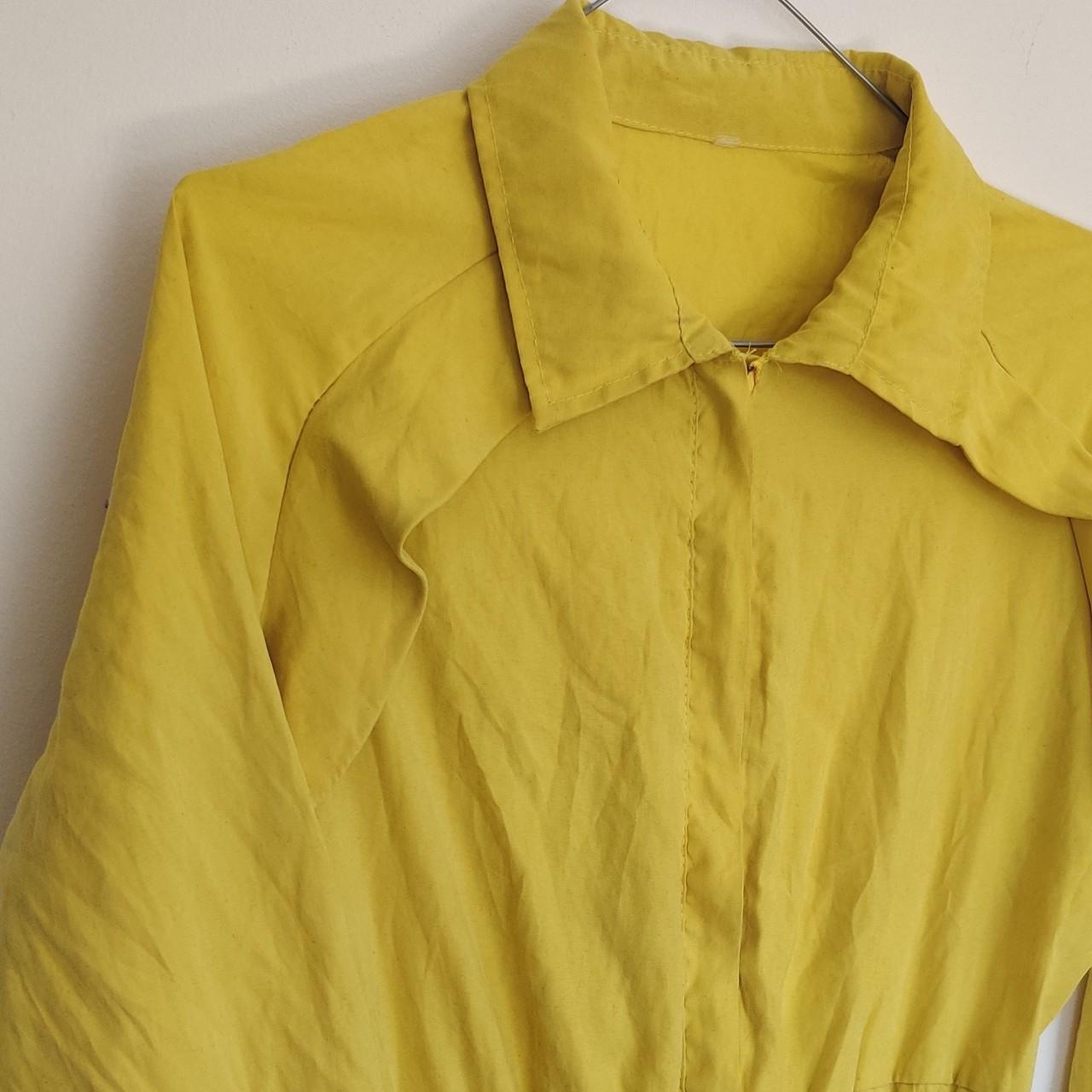 Bright yellow boilersuit Vintage Size small - Depop