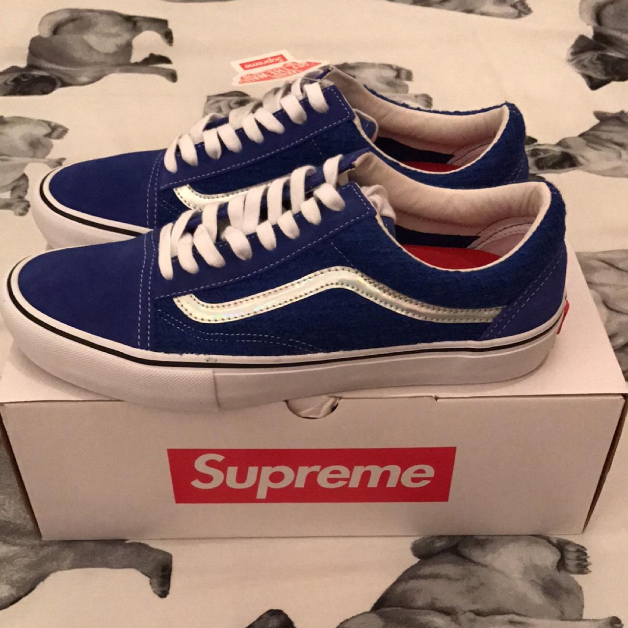 Iridescent vans clearance supreme