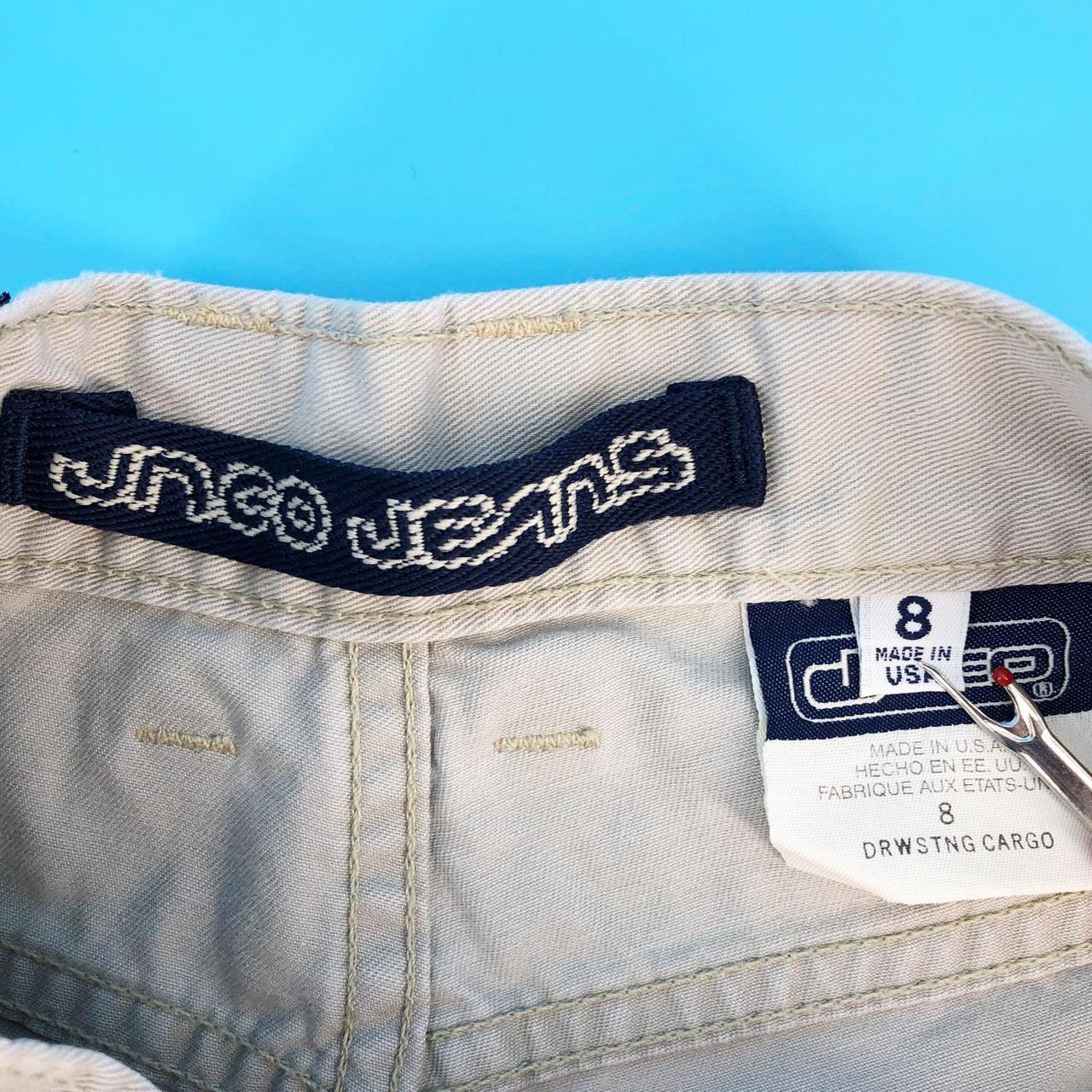 🛹 Y2K vintage kids JNCO Jeans tan khaki cargo shorts... - Depop