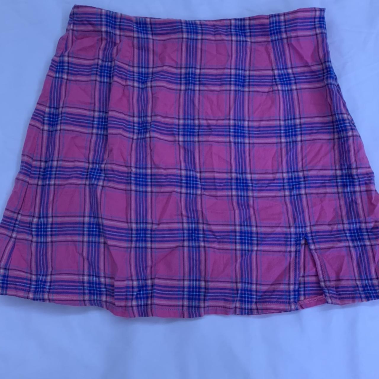 brand new princess polly pink plaid skirt i bought... Depop