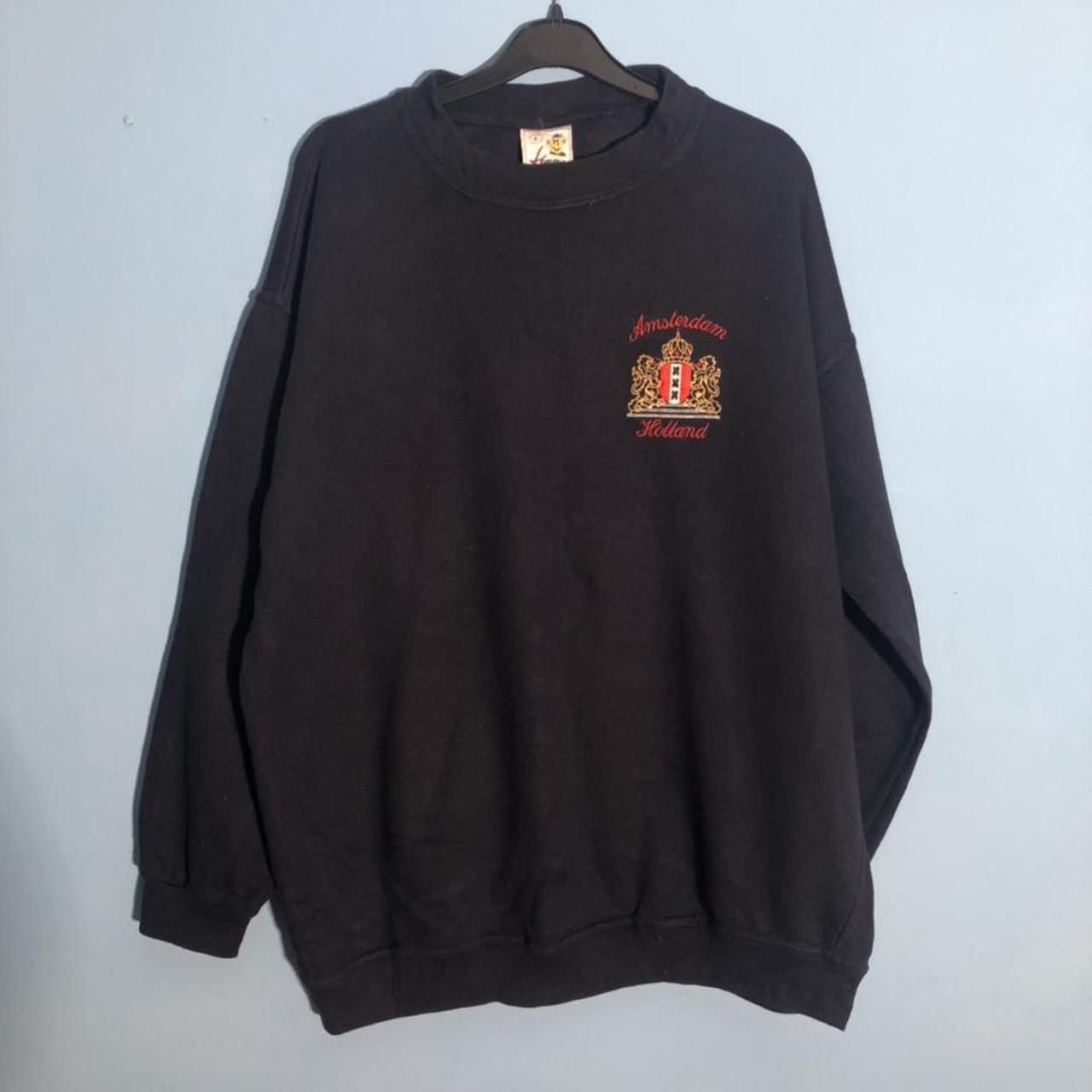 Amsterdam Holland embroidered vintage sweatshirt... - Depop