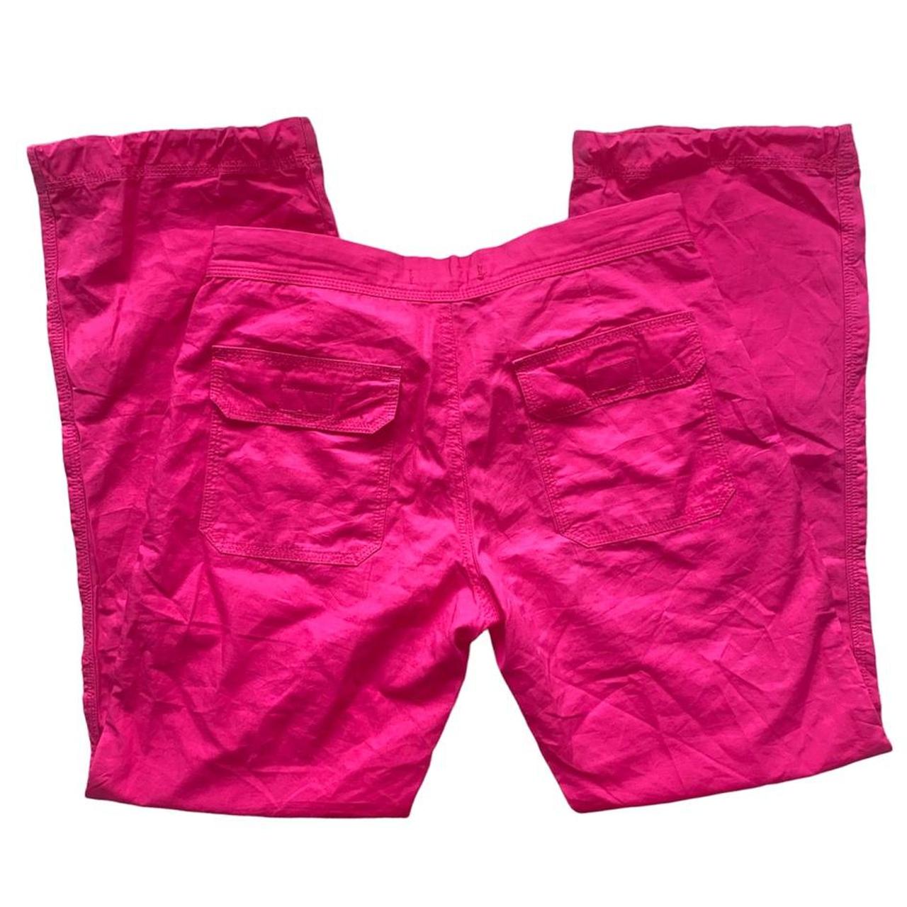 hot-pink-cargo-pants-with-adjustable-bottom-can-be-depop