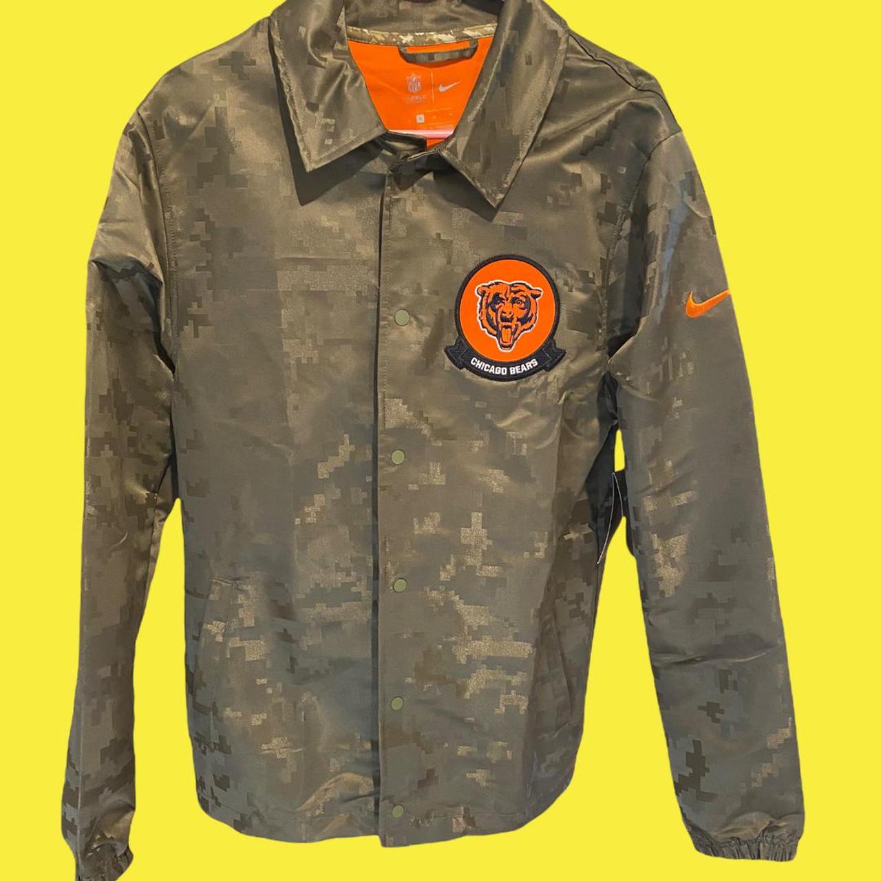 Nike NFL Chicago Bears Camo Jacket Size medium Brand - Depop