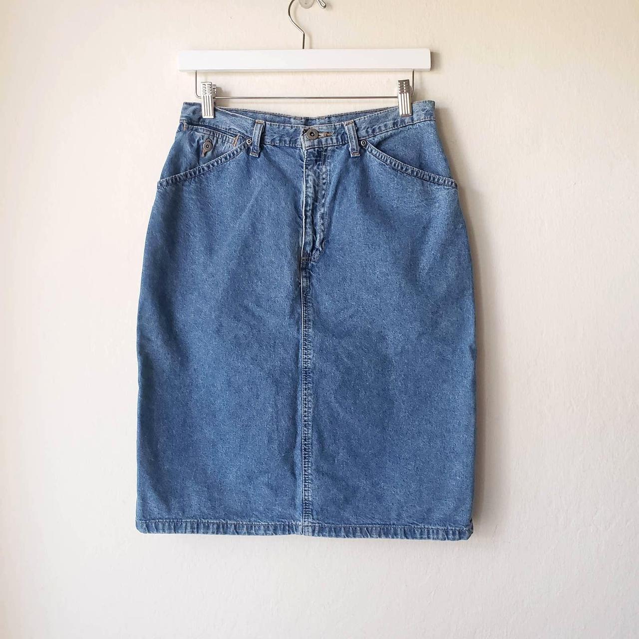 Liz Claiborne Women's Blue Skirt | Depop