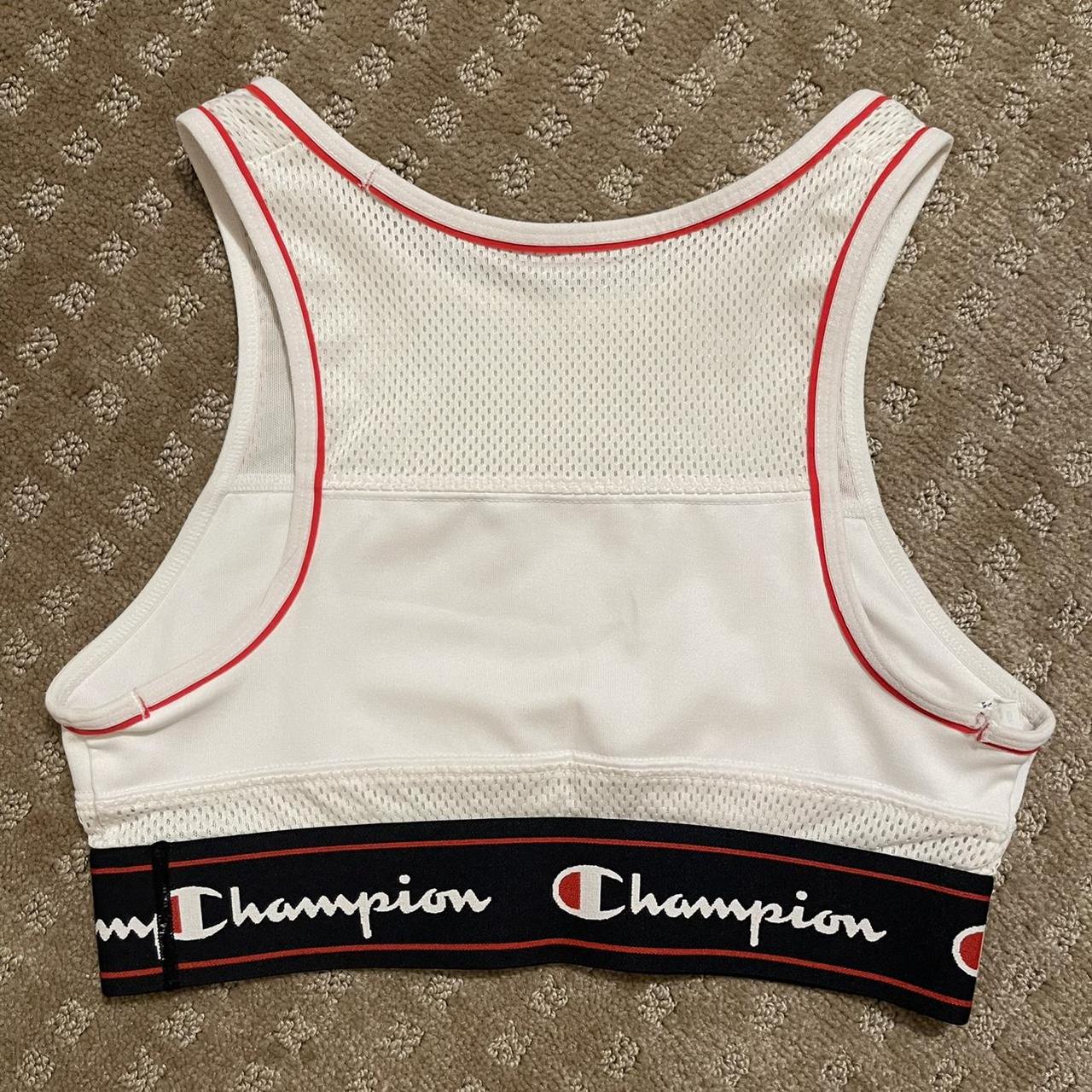 champion bralette with logo fits XS-S sports bra - Depop