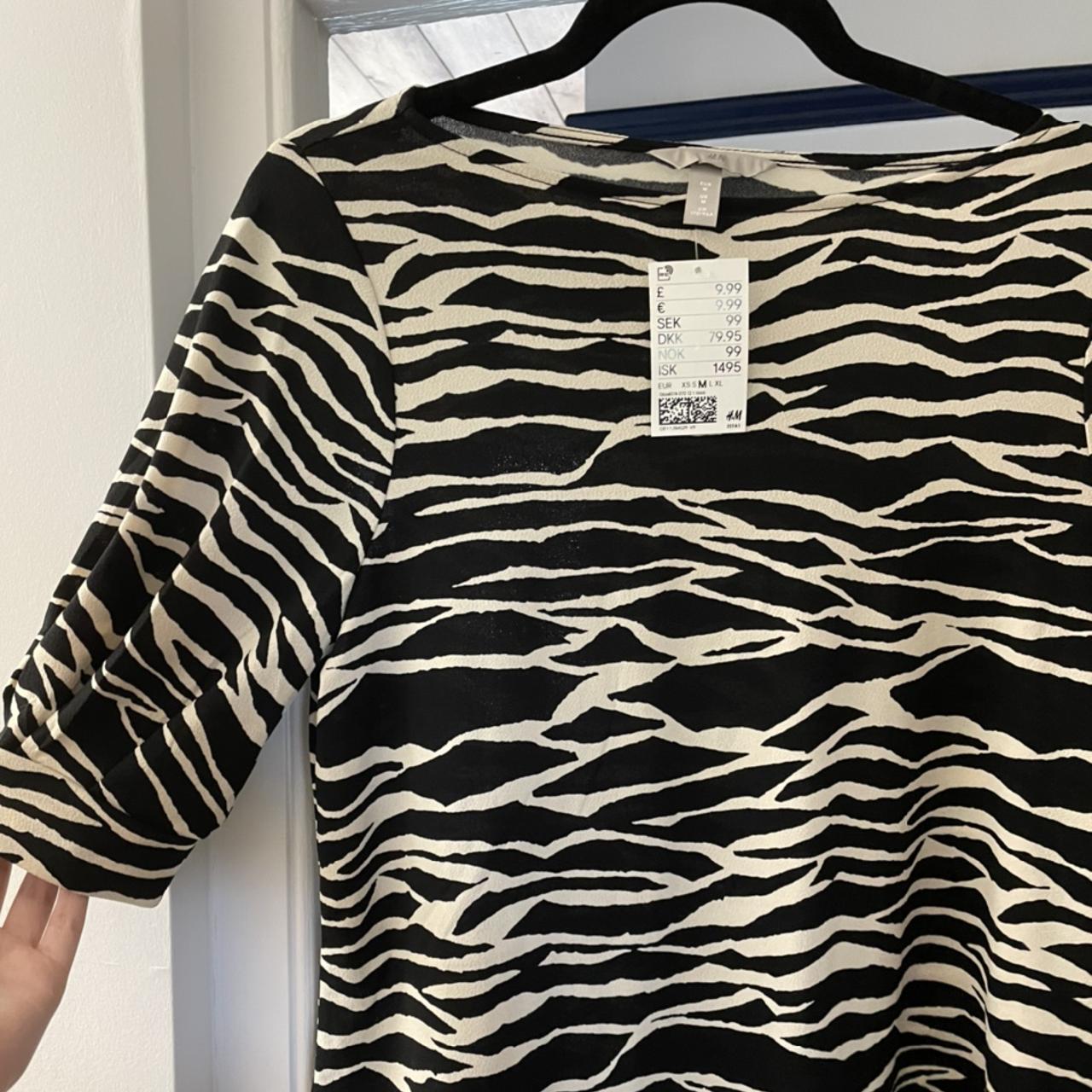 H&M zebra print top Brand New With Tags #BNWT... - Depop