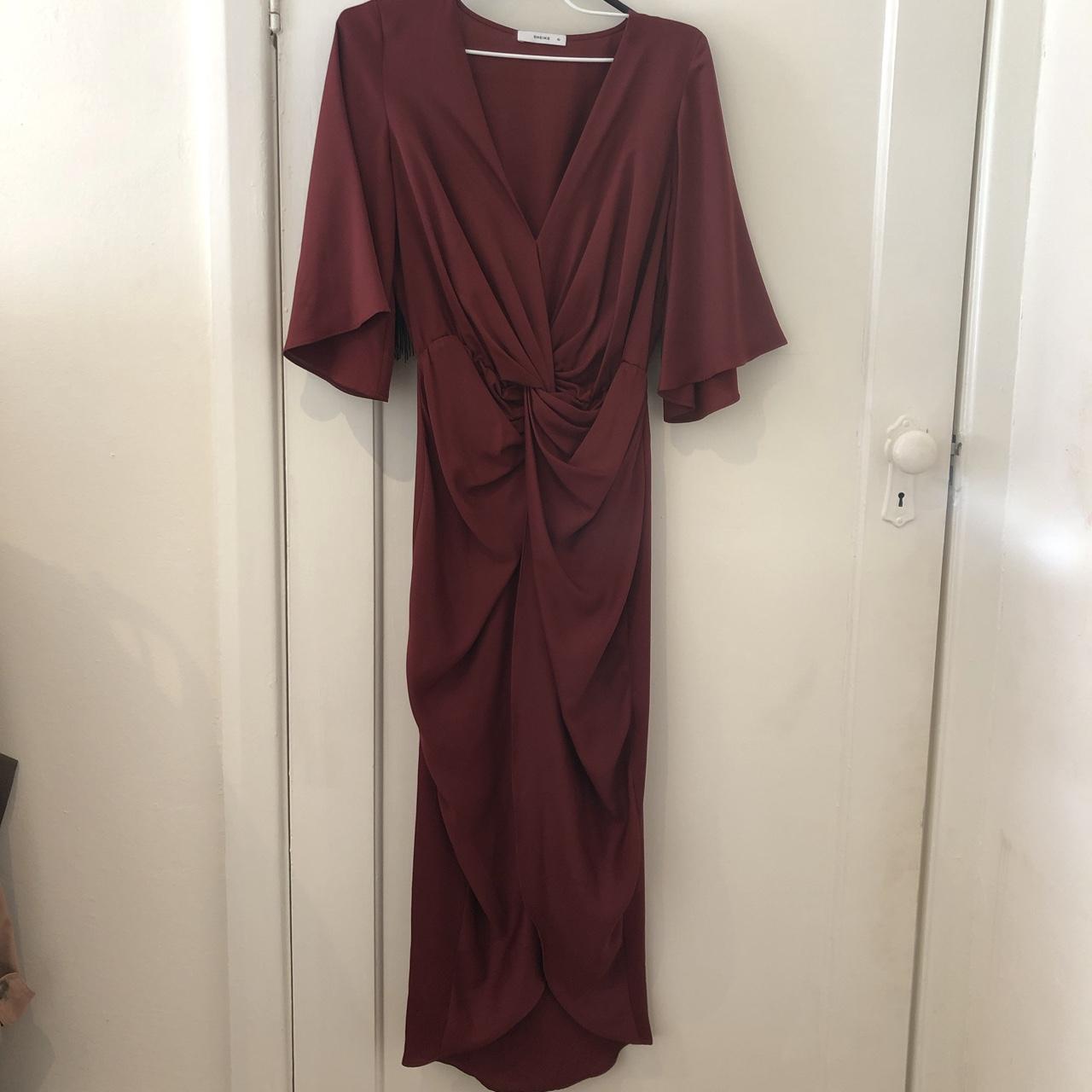 Sheike burgundy hot sale dress