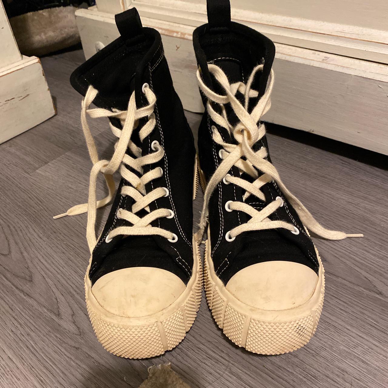 zara canvas high top
