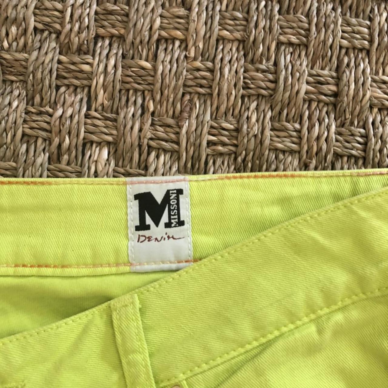 Missoni Women's Green and Gold Jeans (2)
