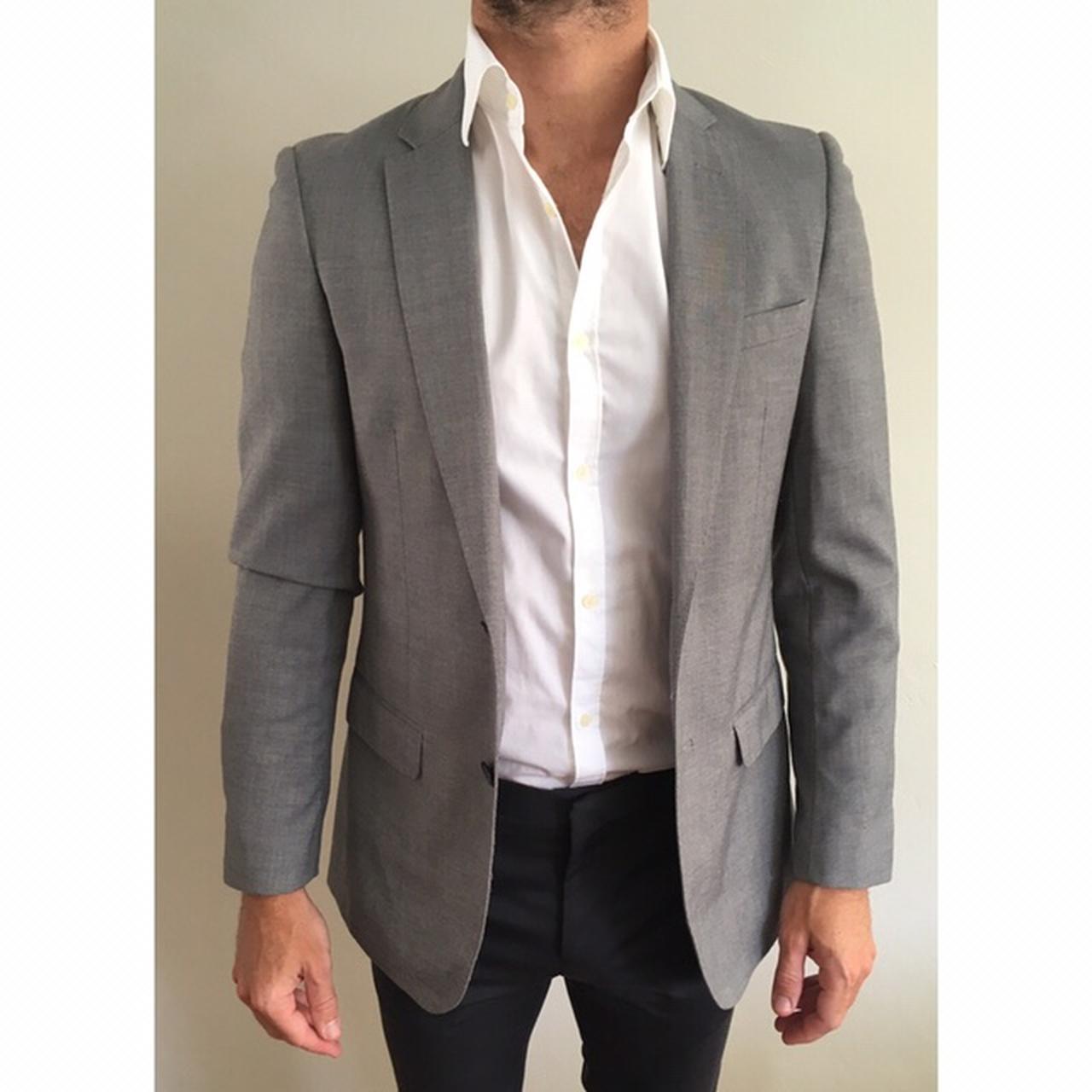 mens grey suit jacket