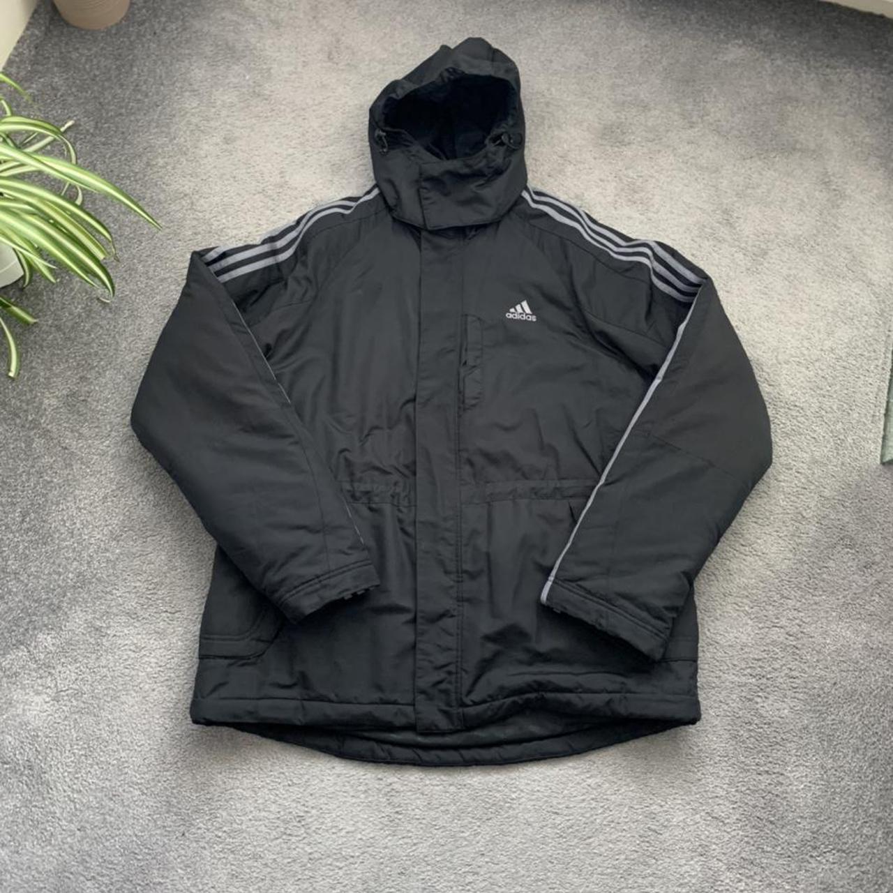 Adidas Men's Black and Grey Jacket | Depop