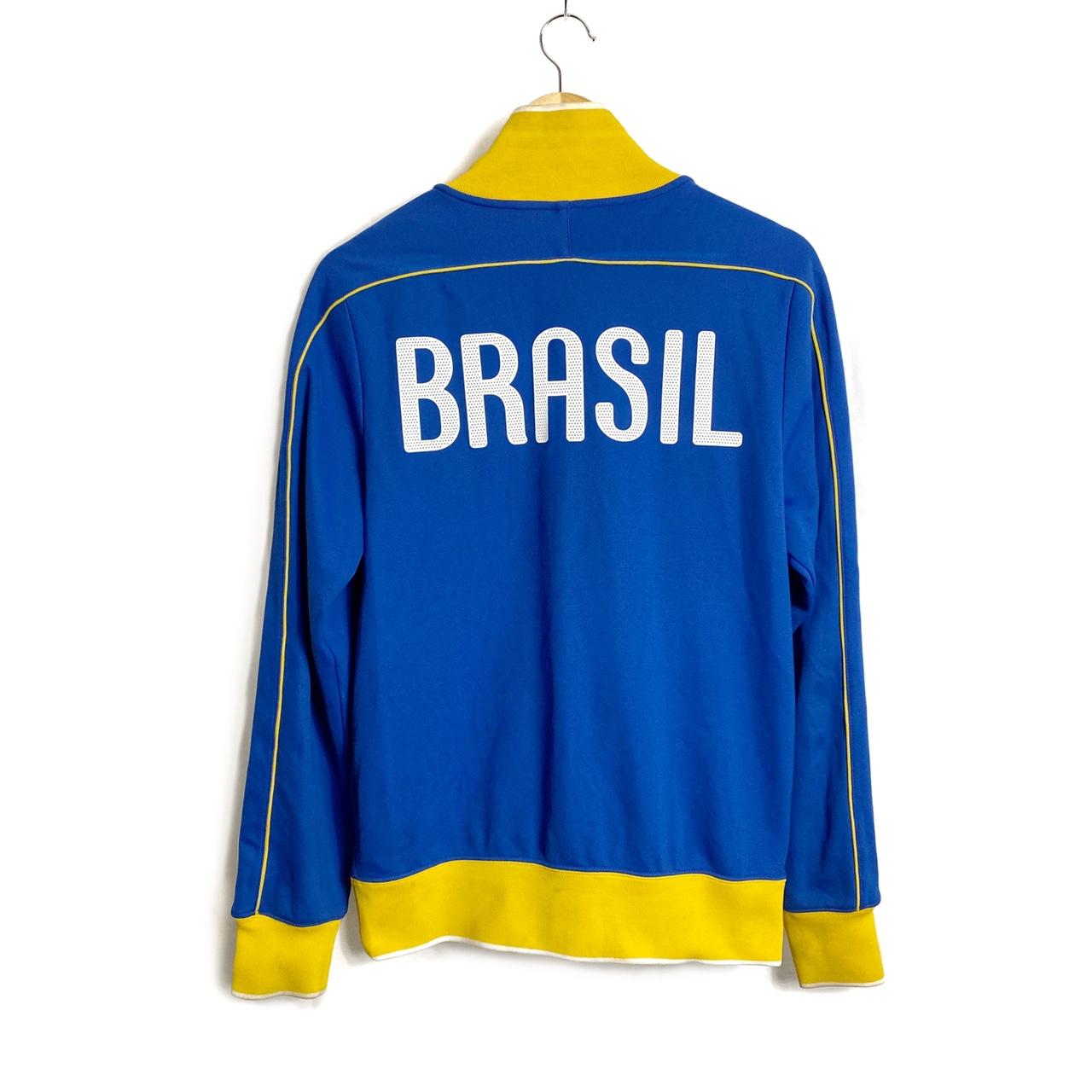 Nike Brazil Football Zip Up Sweatshirt Track Jacket... Depop