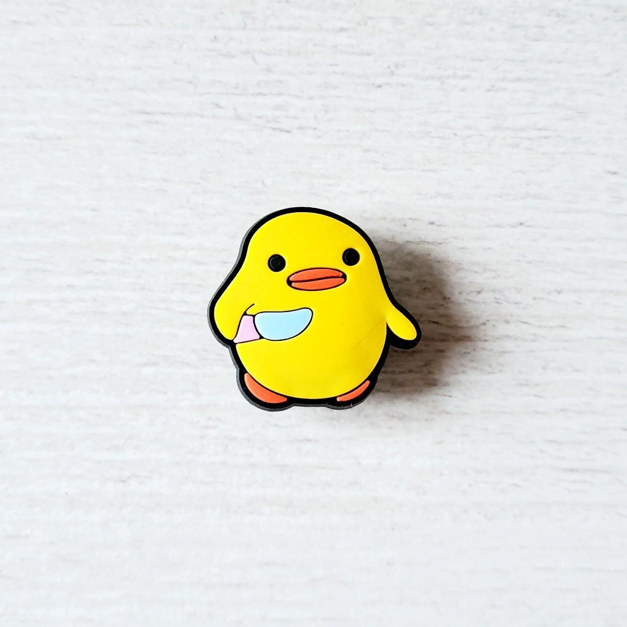 Super Cute Yellow Duck with Knife Jibbitz Please... Depop