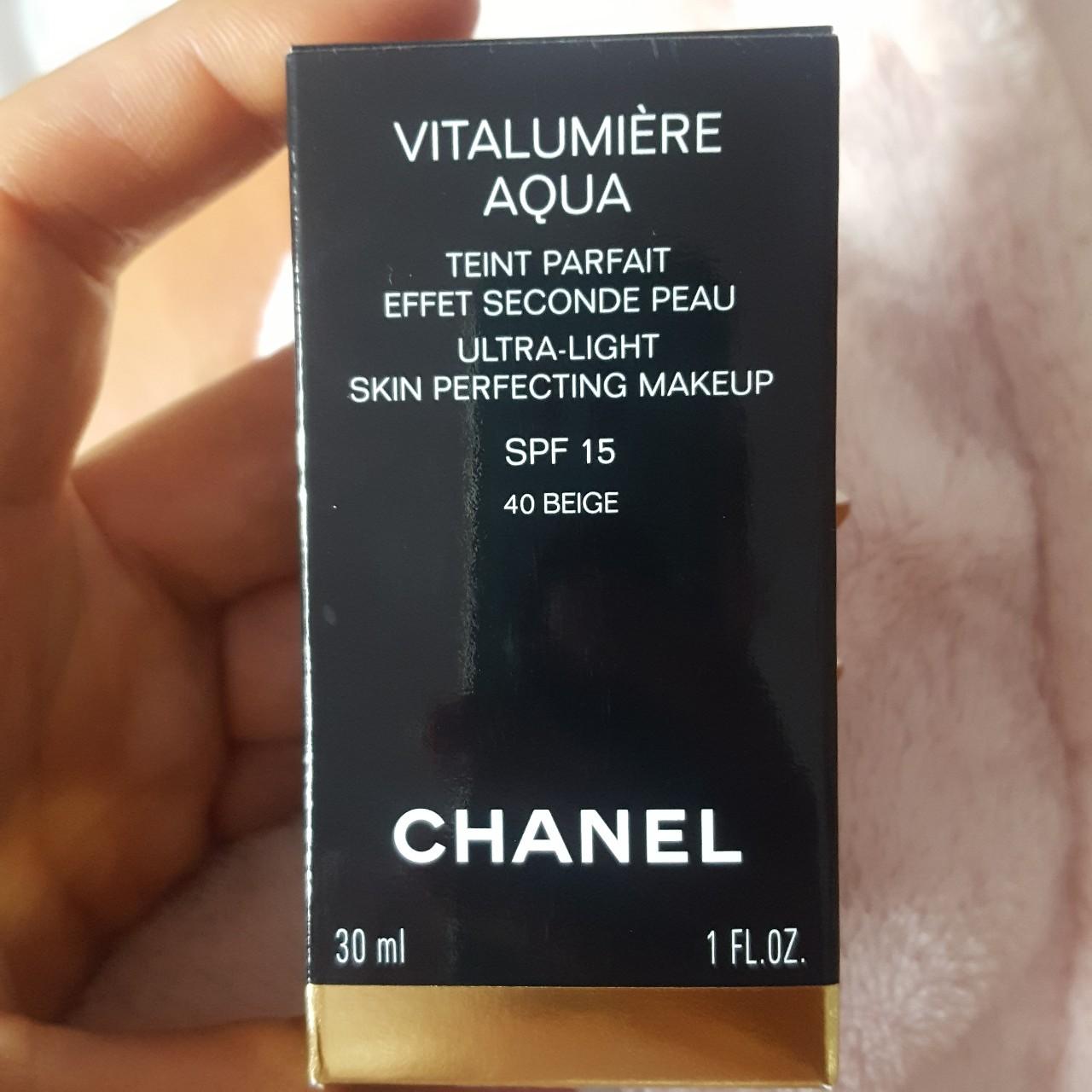Chanel Vitalumiere Aqua 30ml in 40 Beige . Too light - Depop