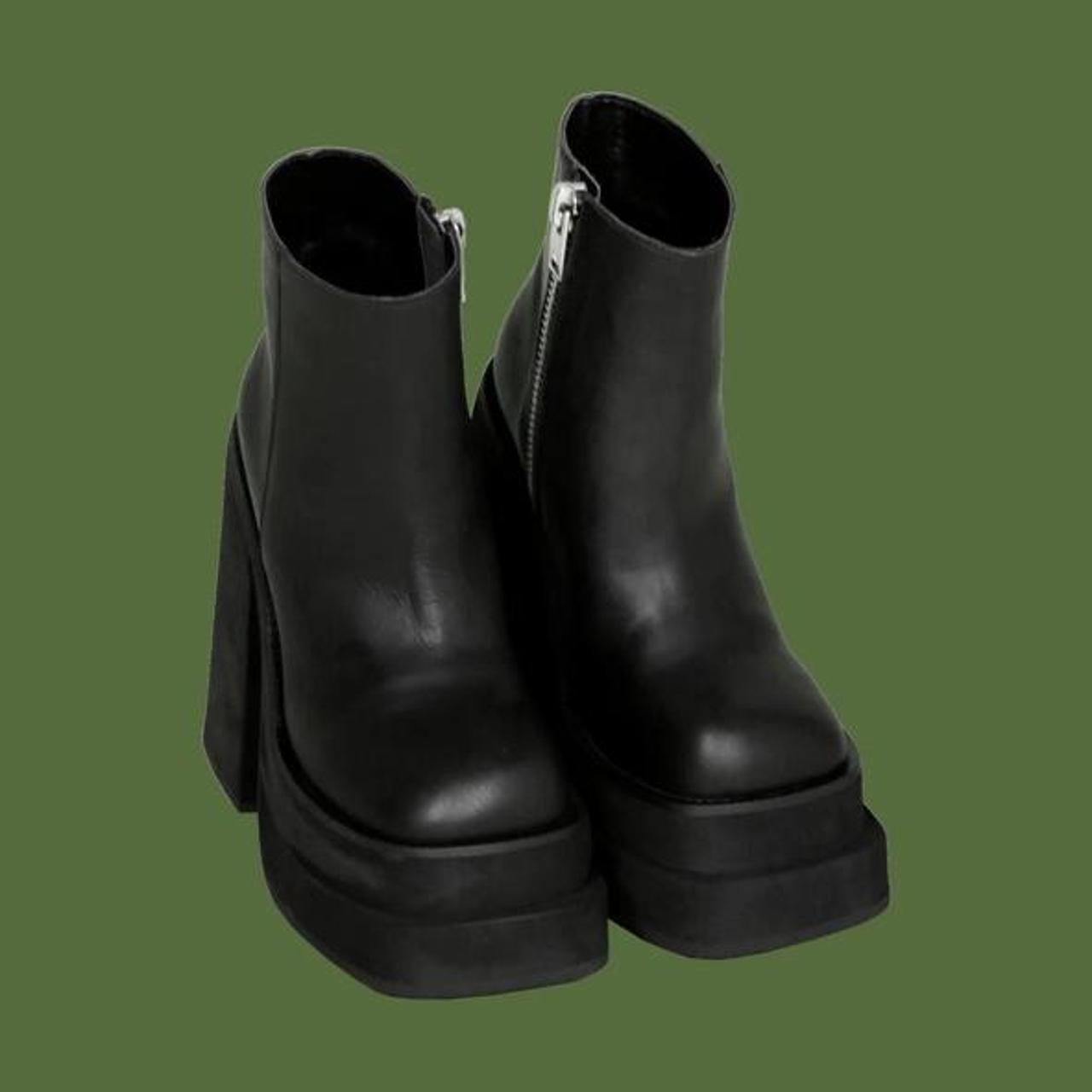 Selling my Unif Brat Boots! Just has normal creasing... - Depop
