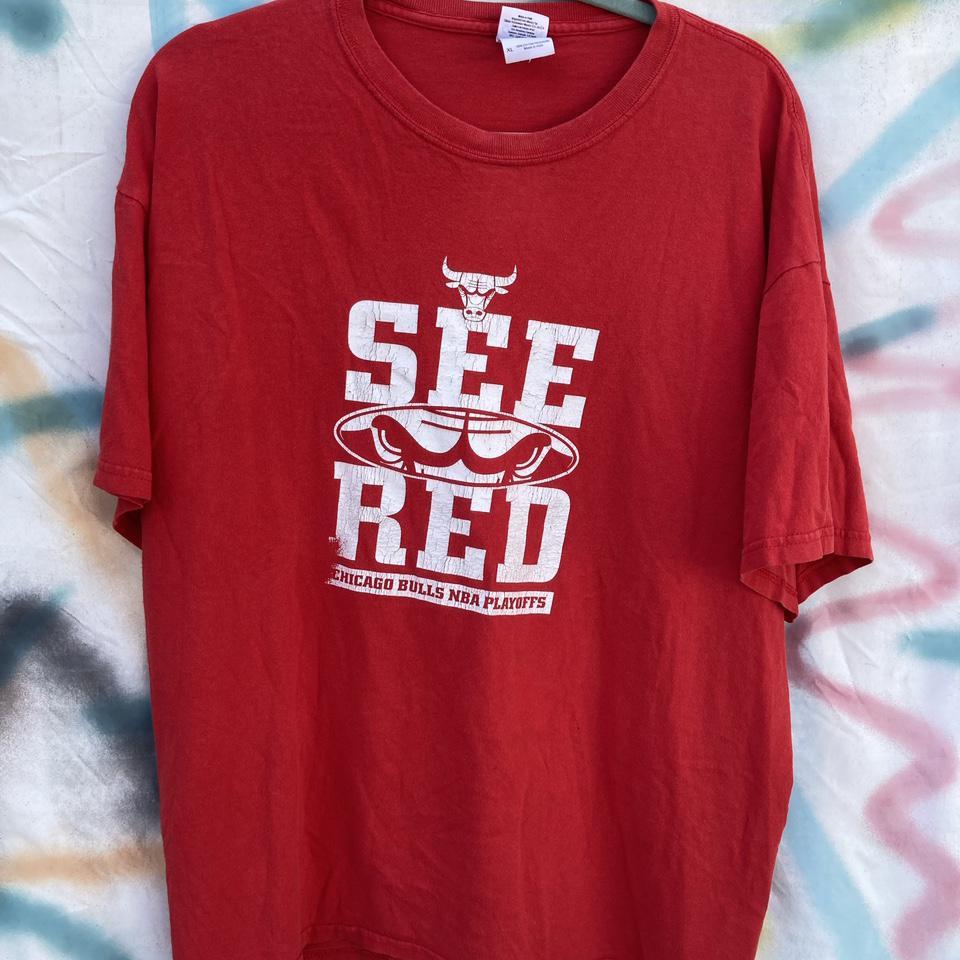 Chicago Bulls - See Red NBA Playoffs T-Shirt - Size XXL