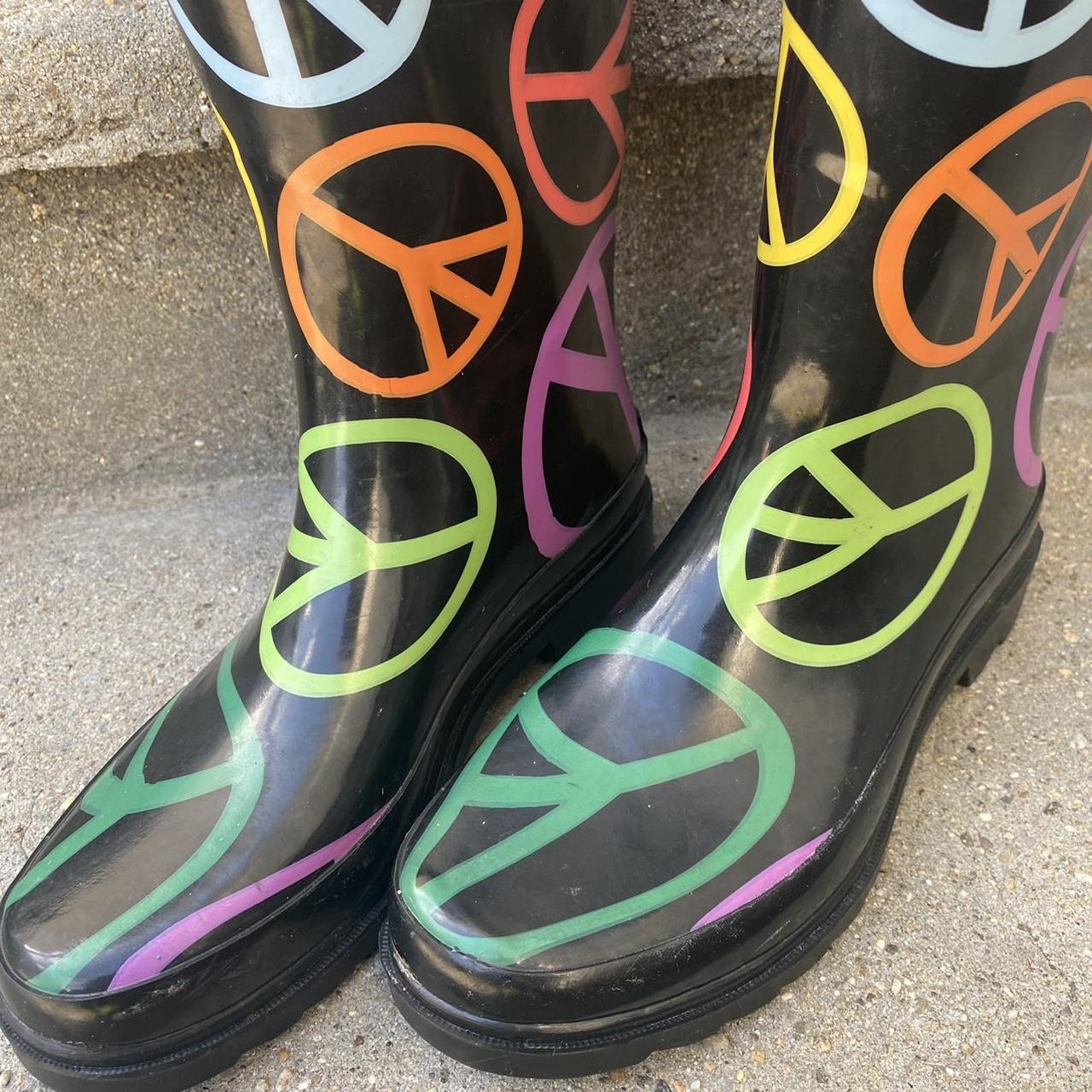 Peace rain boots sale