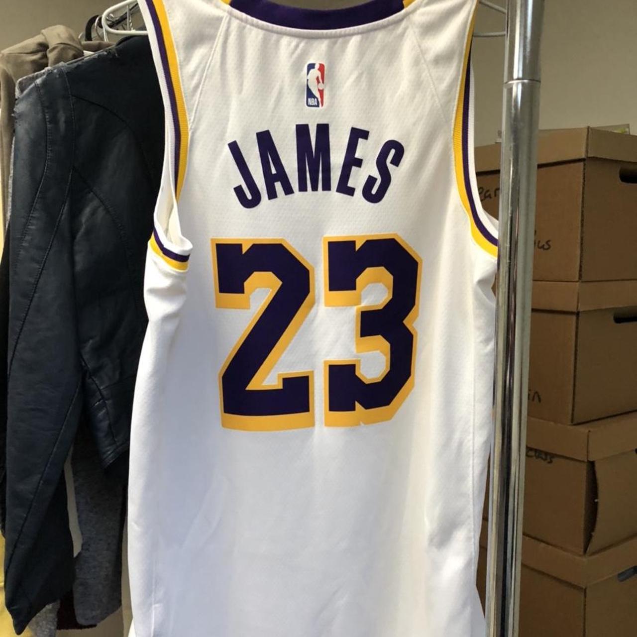 DEADSTOCK Lebron James Purple Los Angeles Lakers - Depop