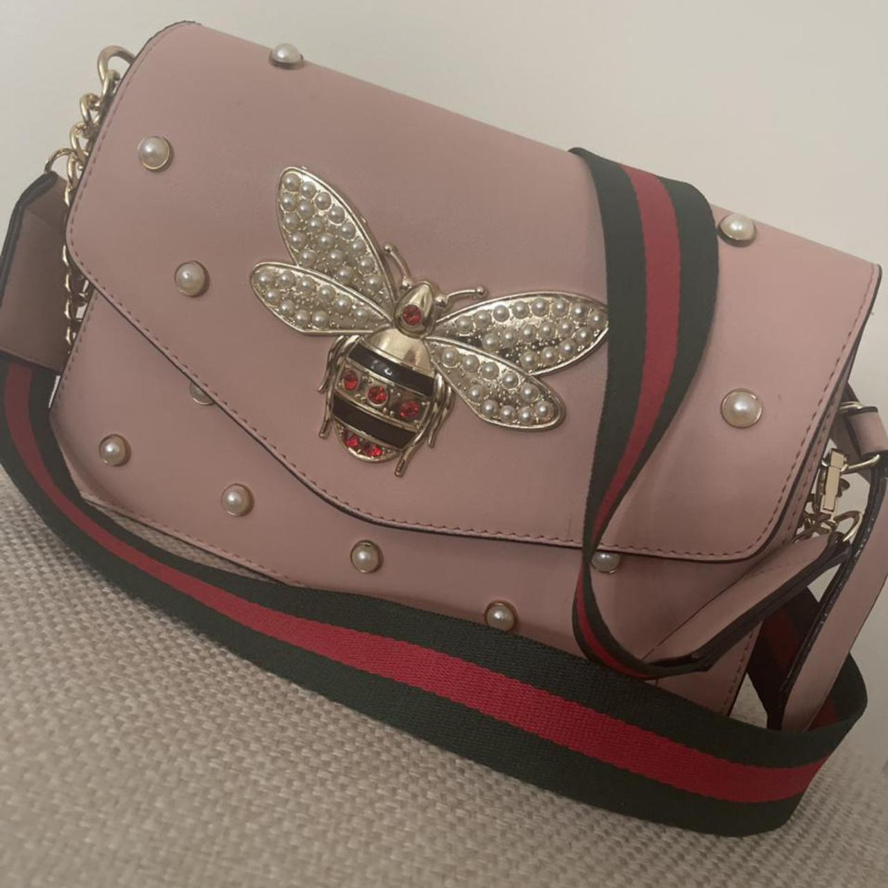 Gucci bee bag pink online