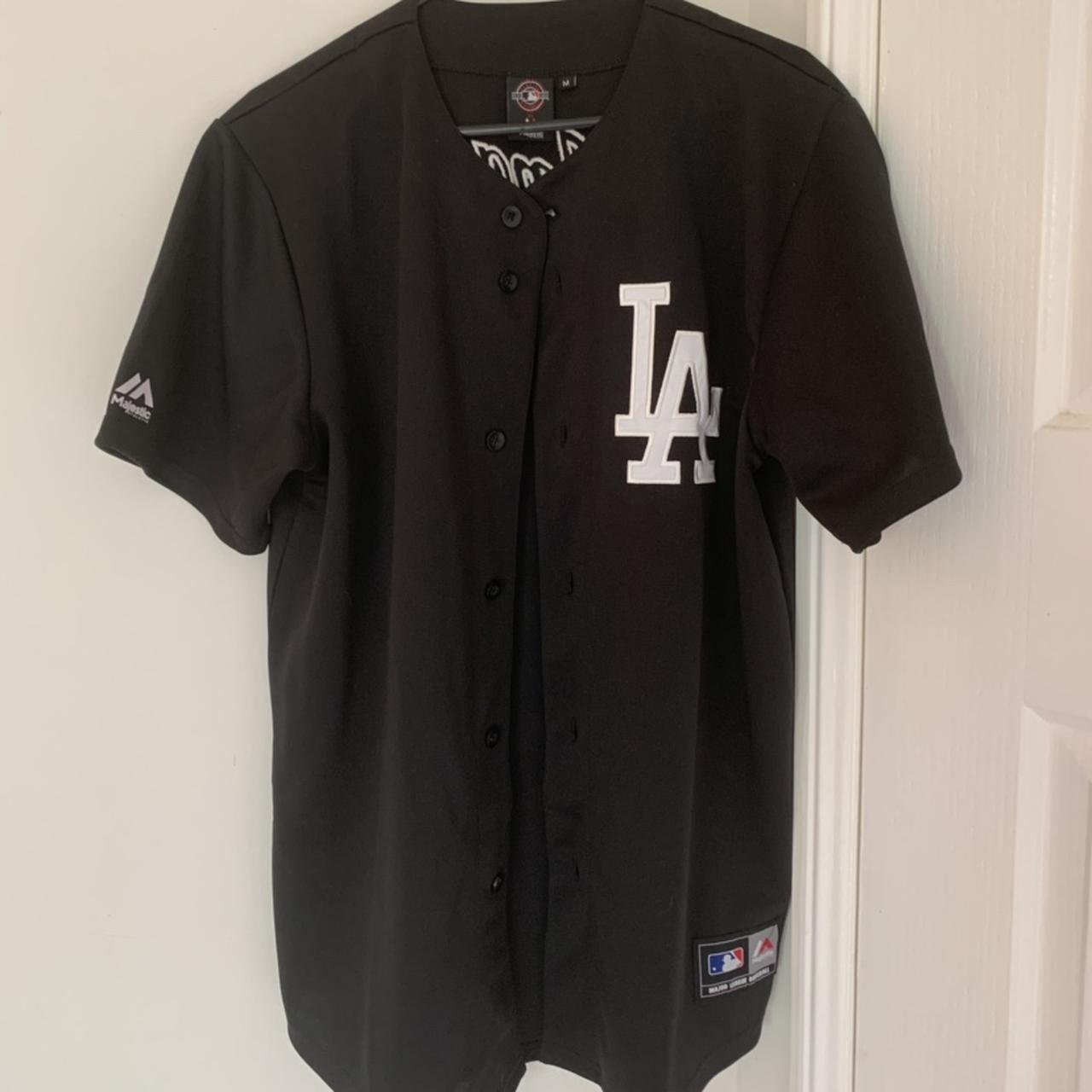 Los Angeles Dodgers Adidas button up Jersey was - Depop