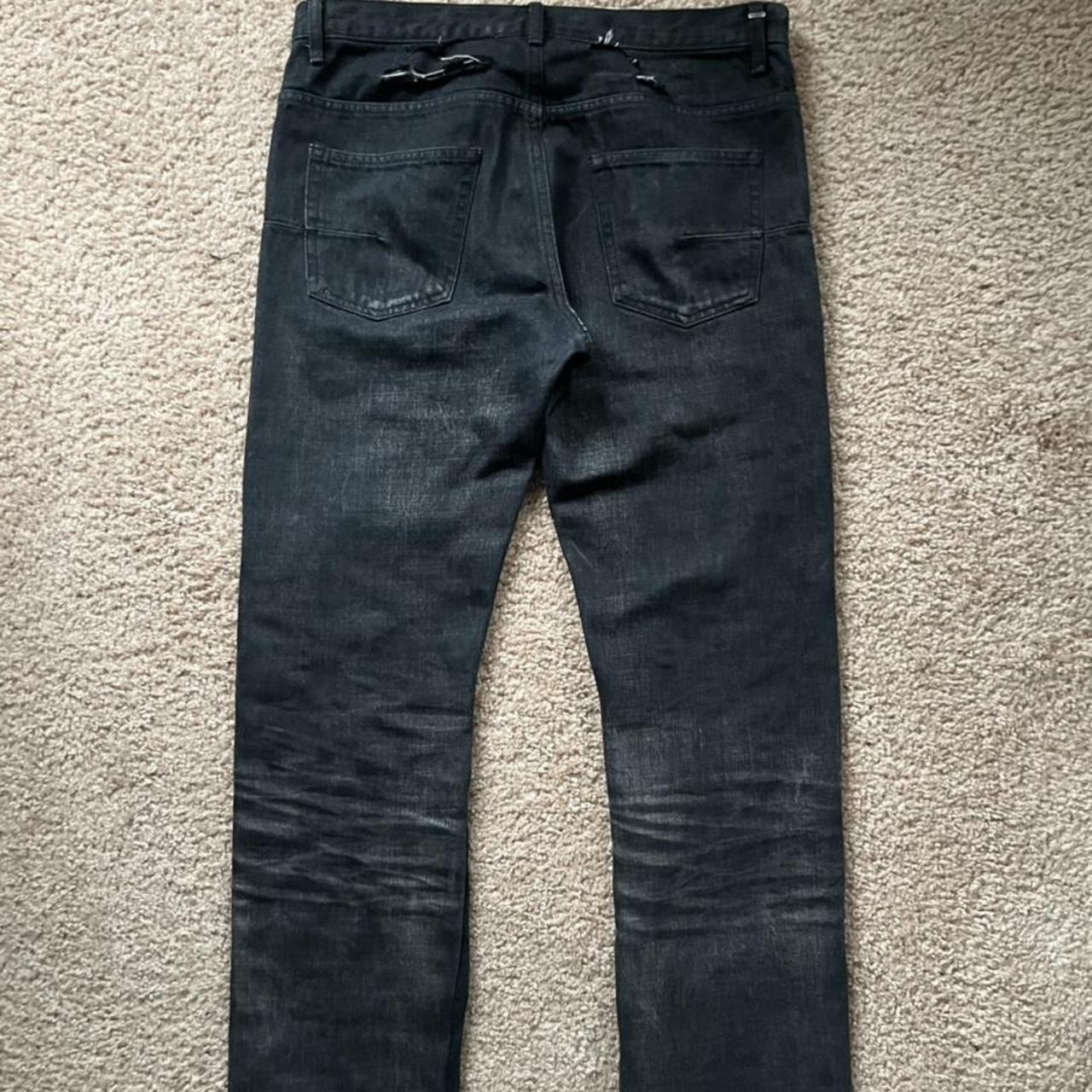 dior luster waxed denim ss2003 hedi era 32 waist... - Depop