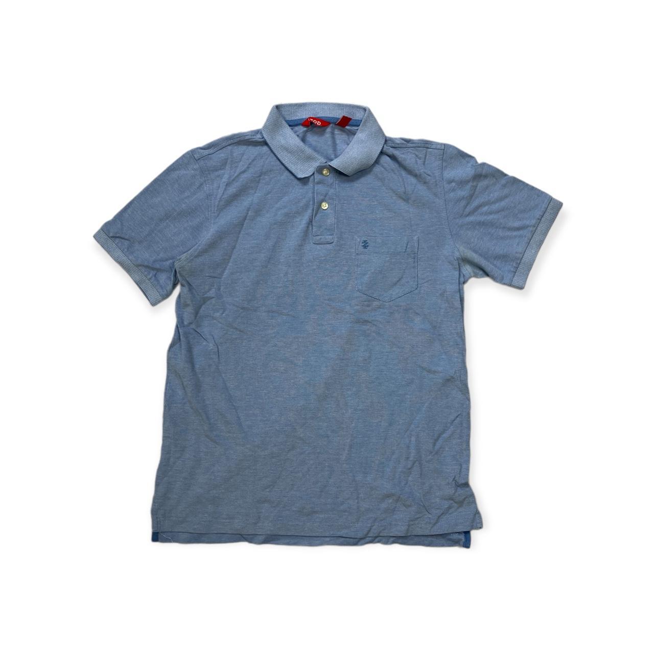 Izod Men's Blue Polo-shirts | Depop