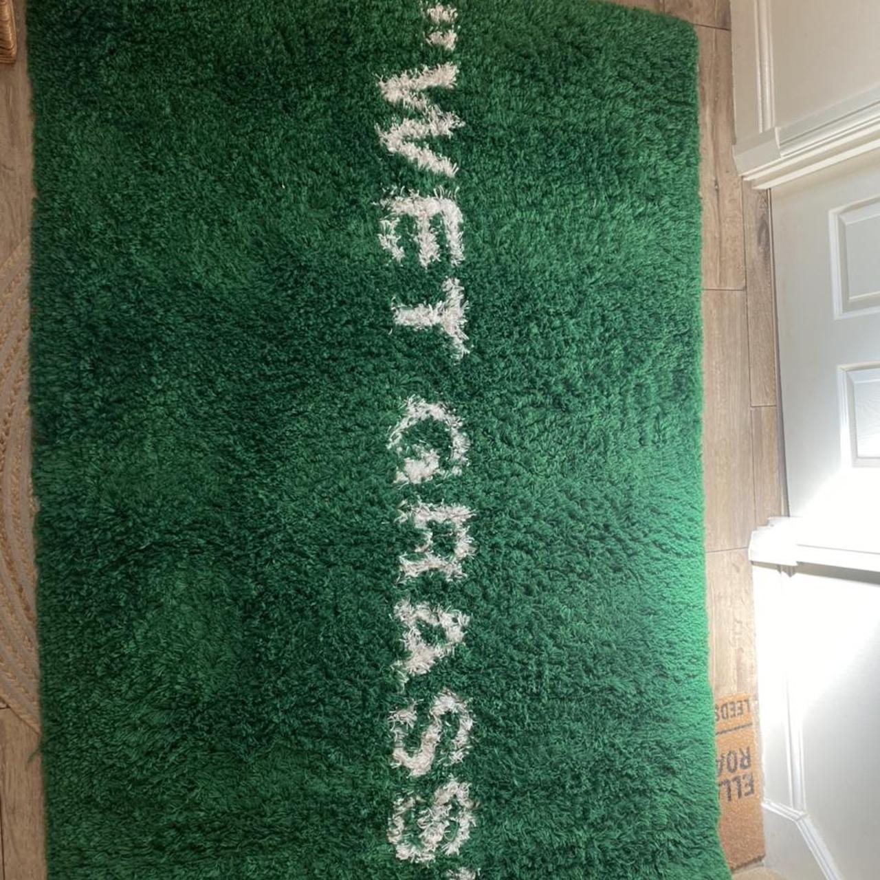 MESSAGE BEFORE BUYING ***** Off white IKEA Rug Wet... Depop